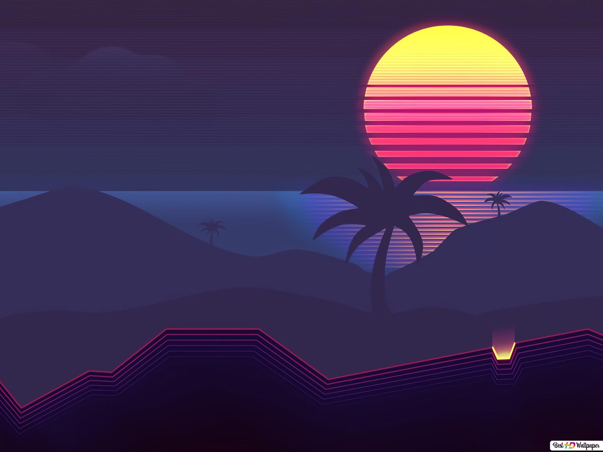 1920x1440 Retrowave Synthwave HD wallpaper download