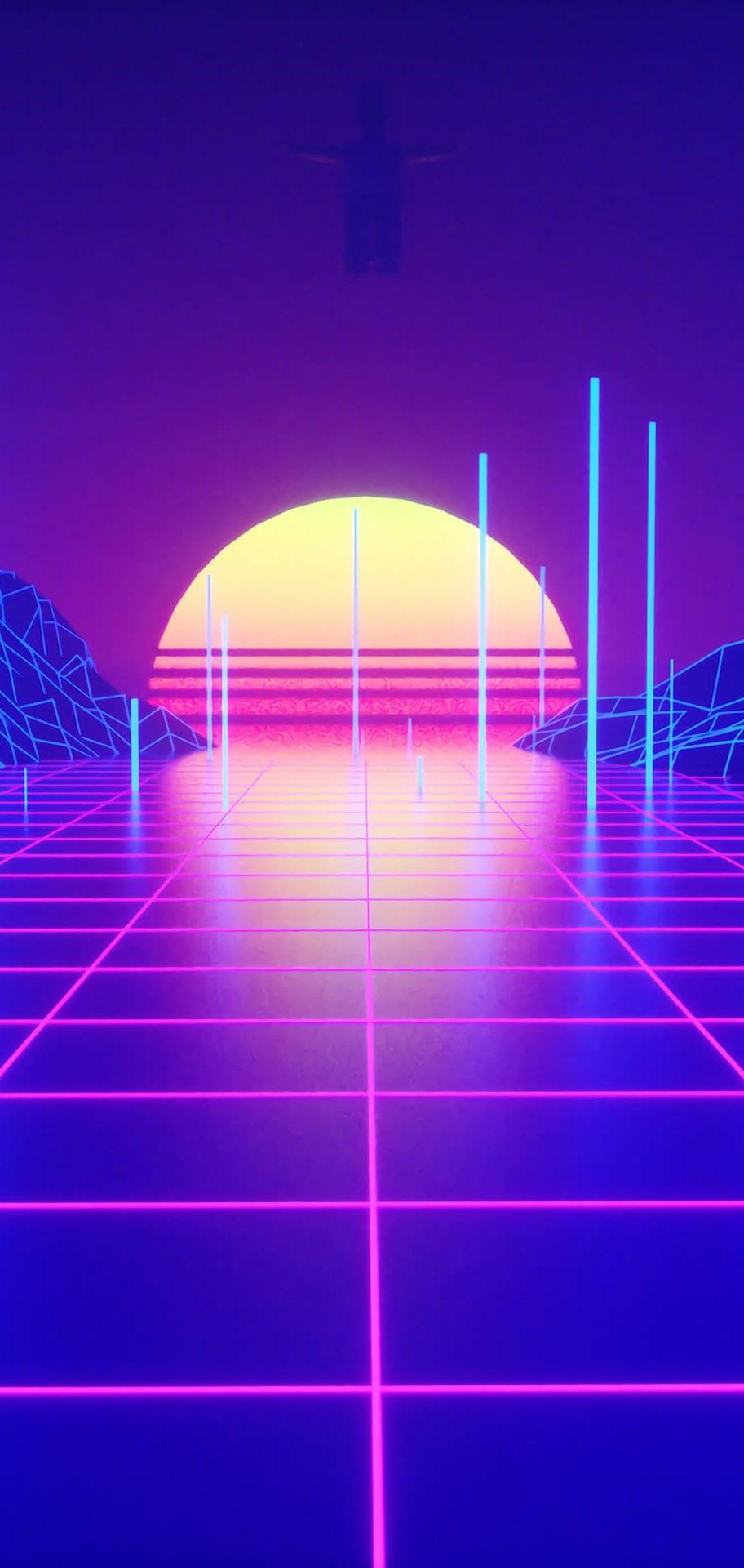 912x1920 Best Synthwave iPhone Wallpaper