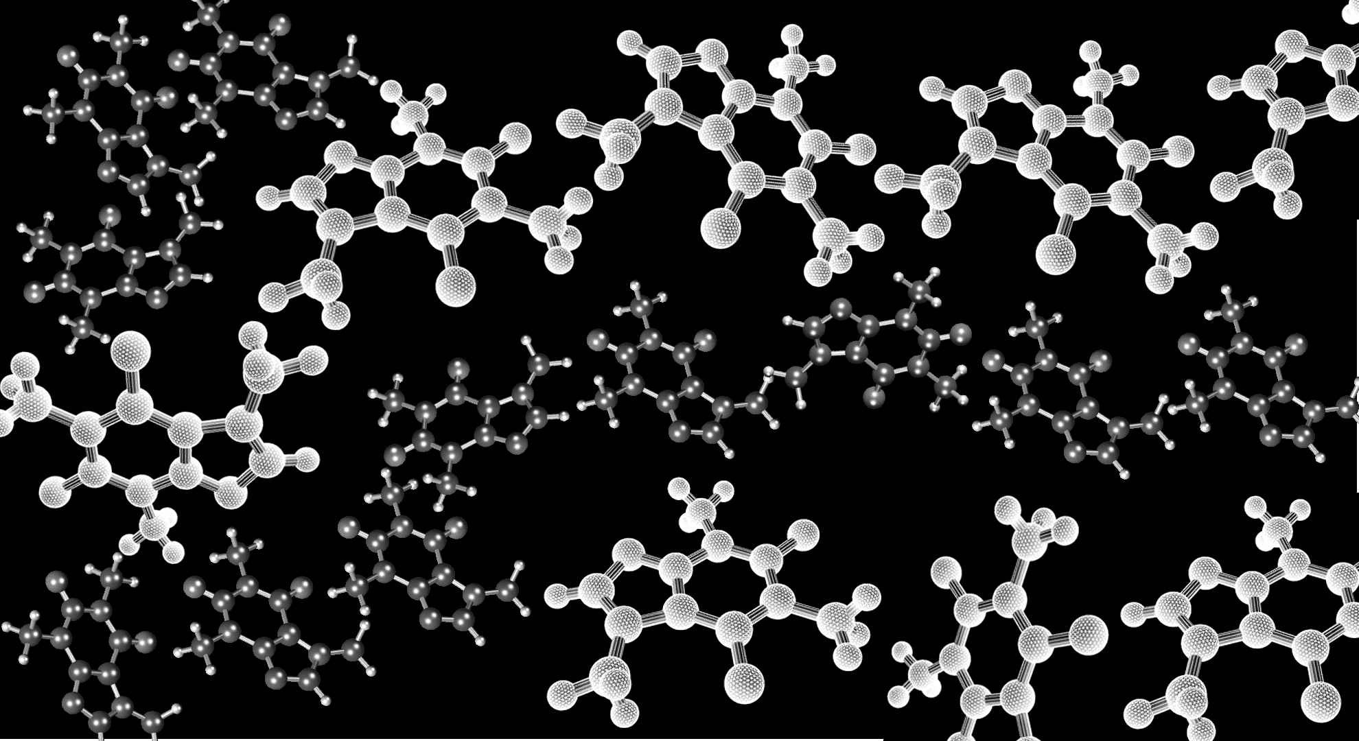 1980x1080 Caffeine Molecule HD