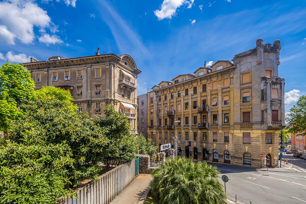 1280x853 Wallpaper Croatia Rijeka Street Cities Building