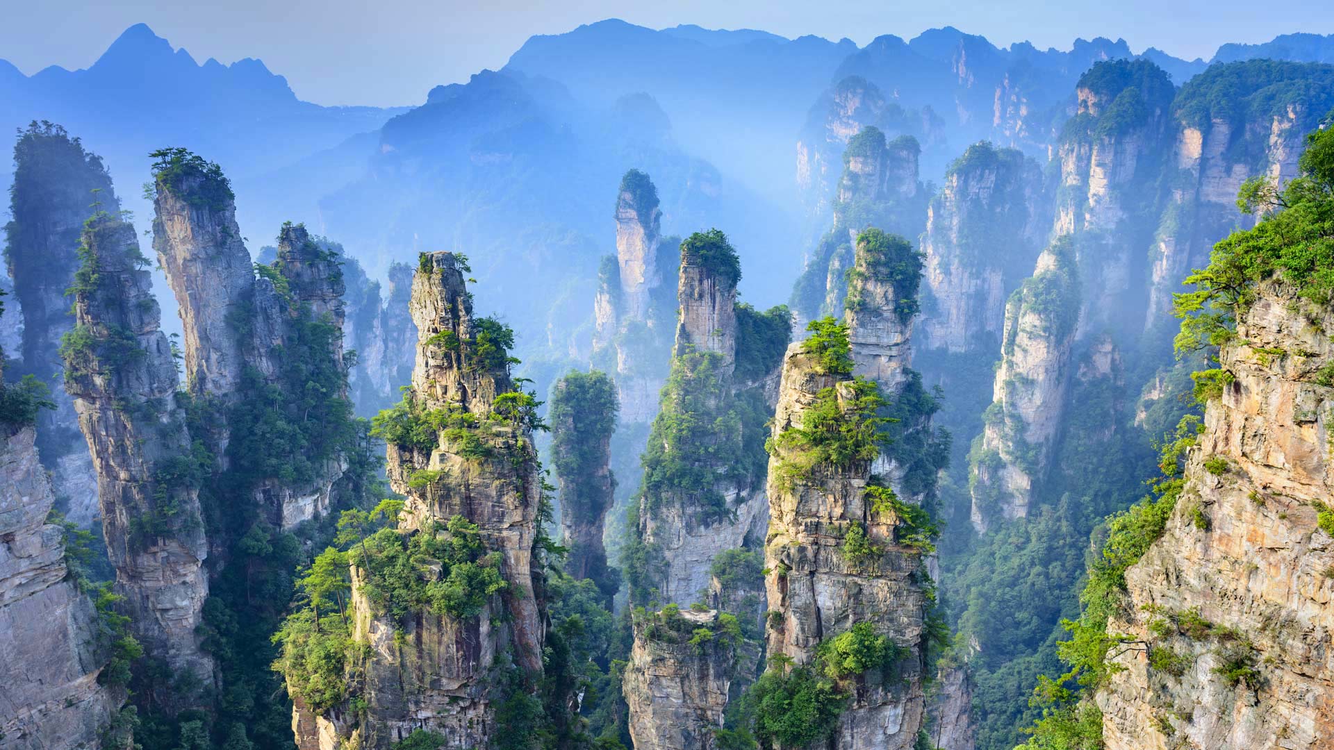 1920x1080 Bing image: Zhangjiajie National Forest Park in Hunan Province, China Wallpaper Gallery