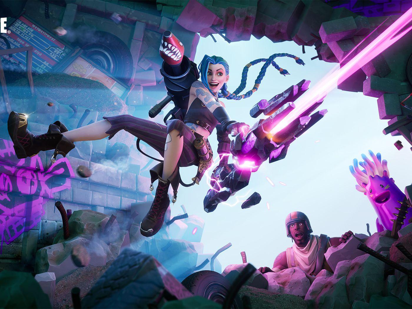 1400x1050 League of Legends' Jinx getting a Fortnite skin just in time for Arcane