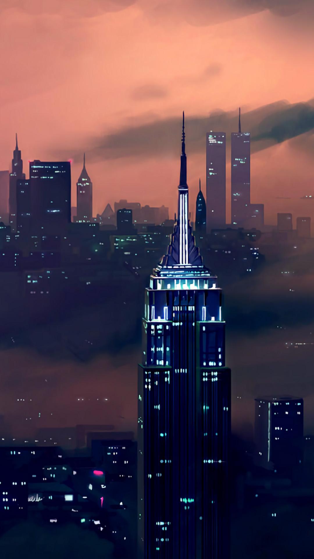 1080x1920 Empire State Building New York City 4K Ultra HD Mobile Wallpaper