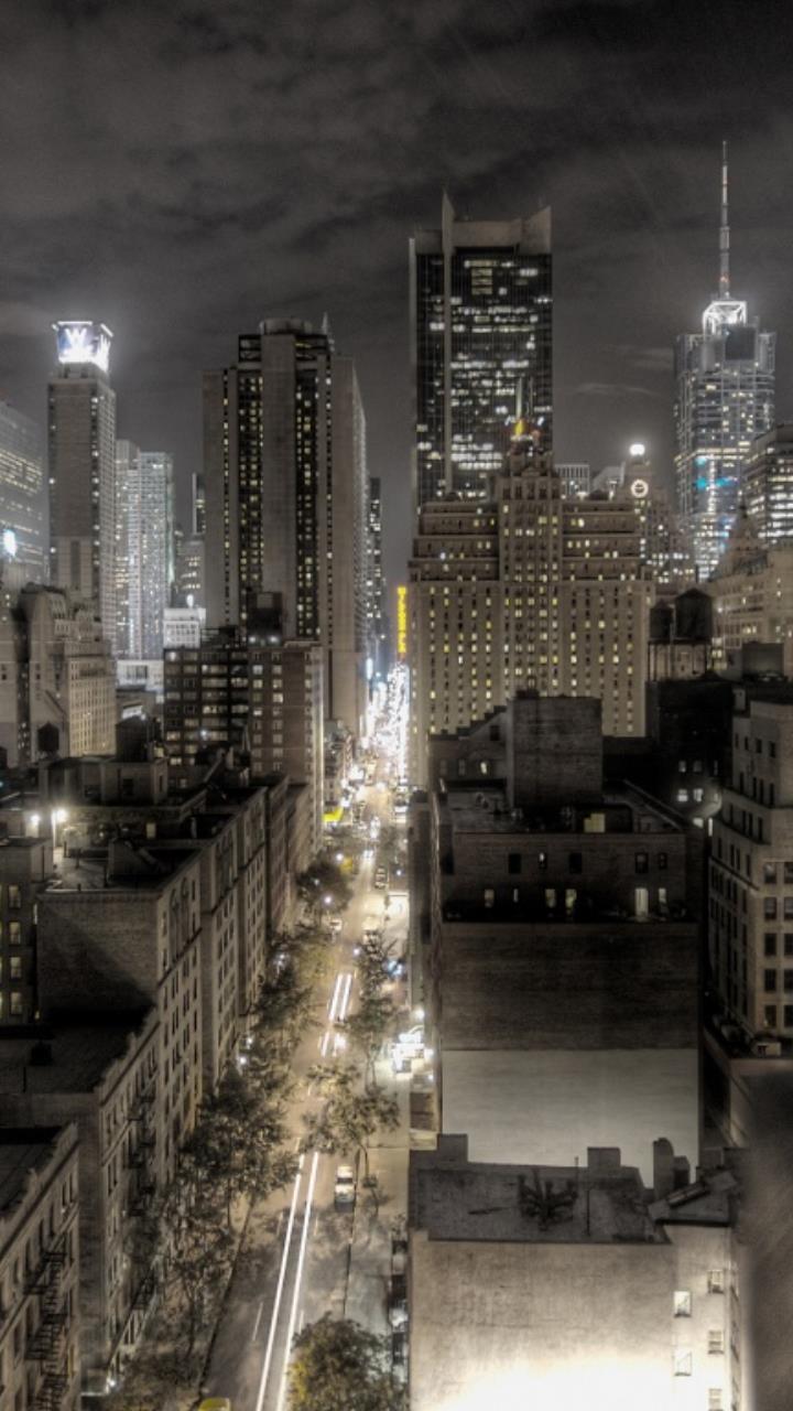 720x1280 dark newyork city night wallpaper HD Mobile, Desktop Wallpaper