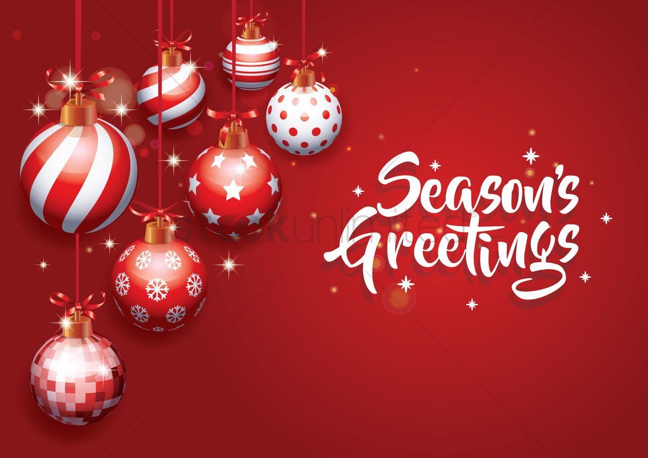 1300x919 Seasons greetings Vector Image