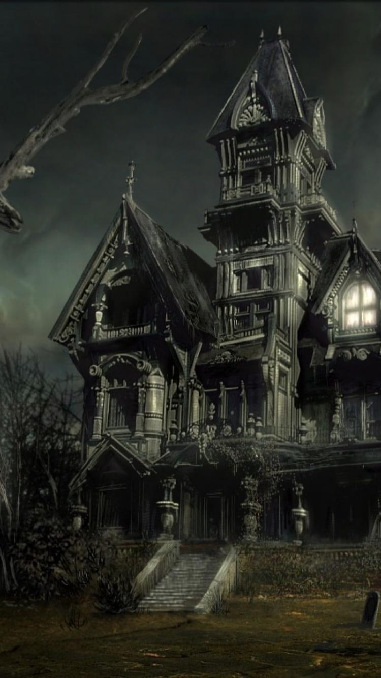 Haunted House iPhone Wallpapers - Top Free Haunted House iPhone Backgrounds  - WallpaperAccess