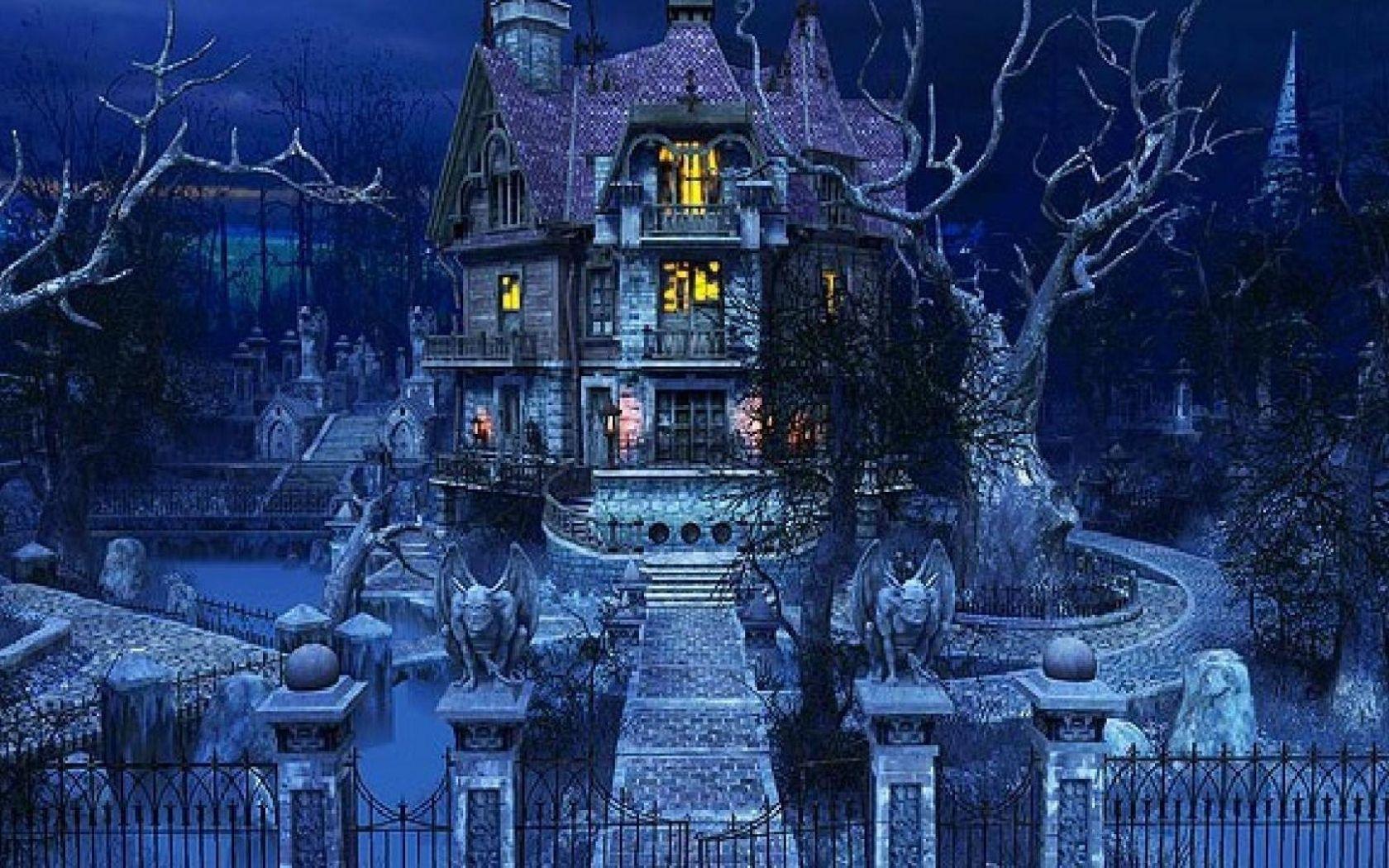 1680x1050 Haunted Mansion Desktop Wallpaper