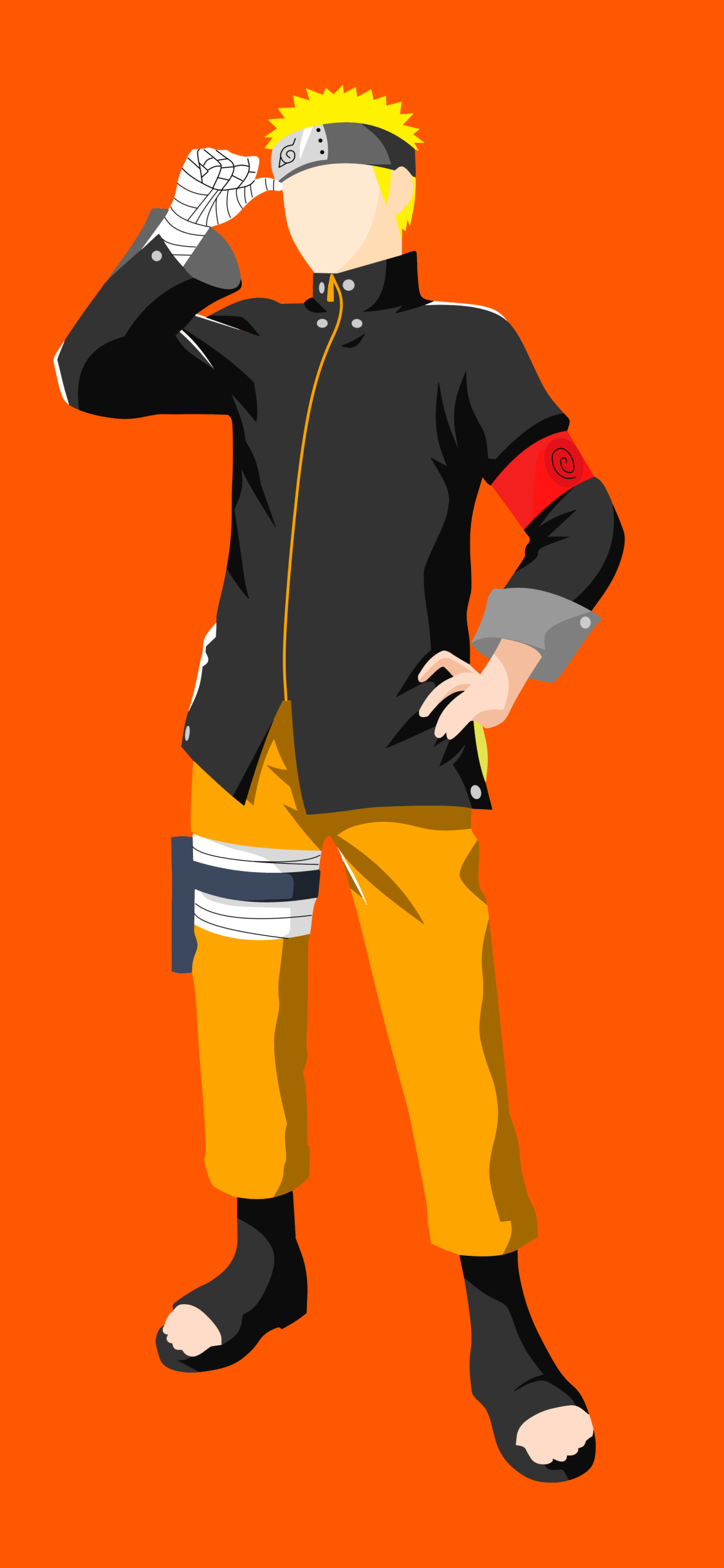 1125x2436 Naruto Minimalist Wallpaper