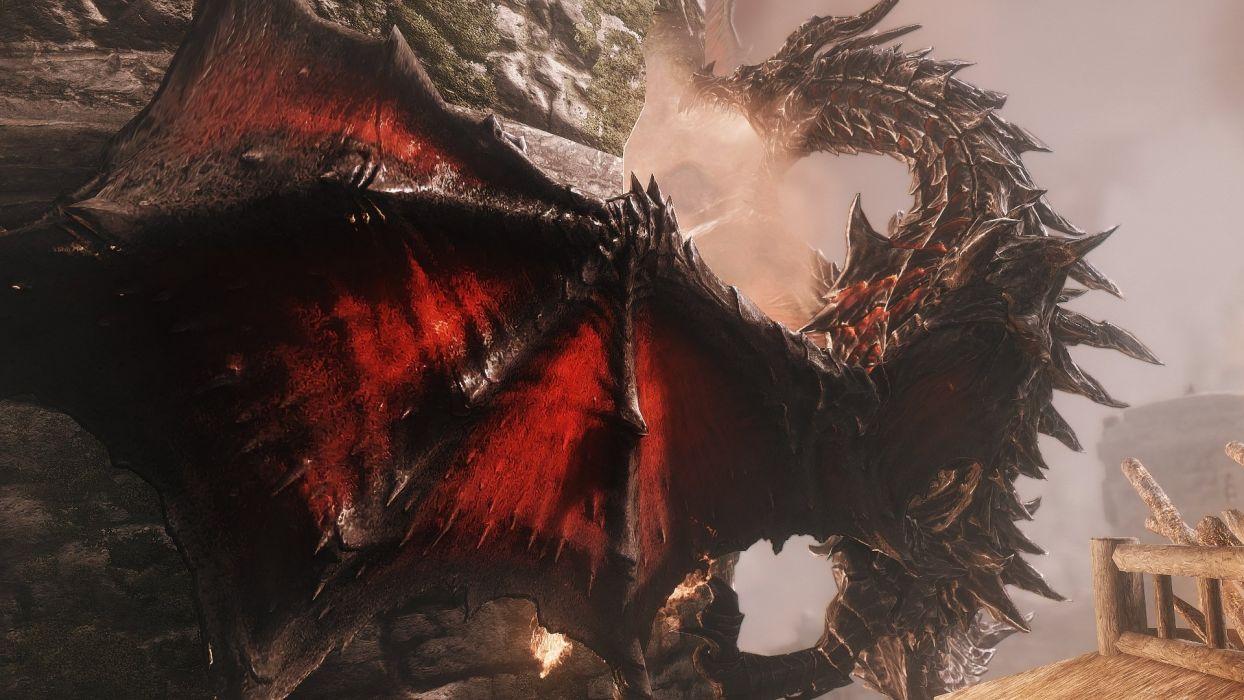 1244x700 GAMES red dragon wallpaperx1080