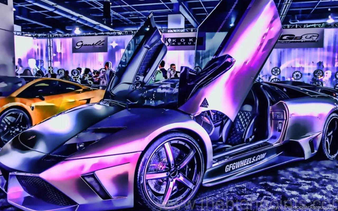 1280x800 Cool Lamborghini Wallpaper Blue Desktop Background