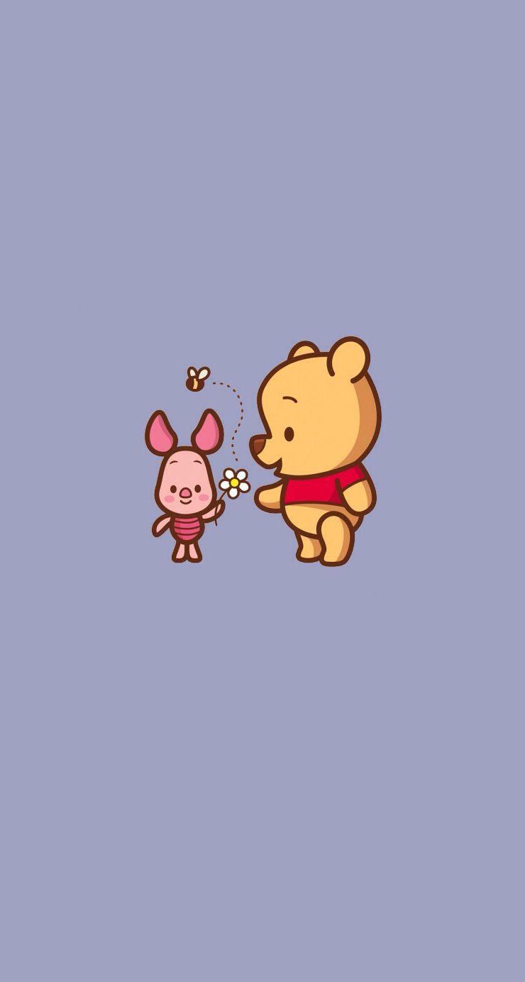 Download Cute Winnie The Pooh Iphone Green Background Smile Wallpaper   Wallpaperscom