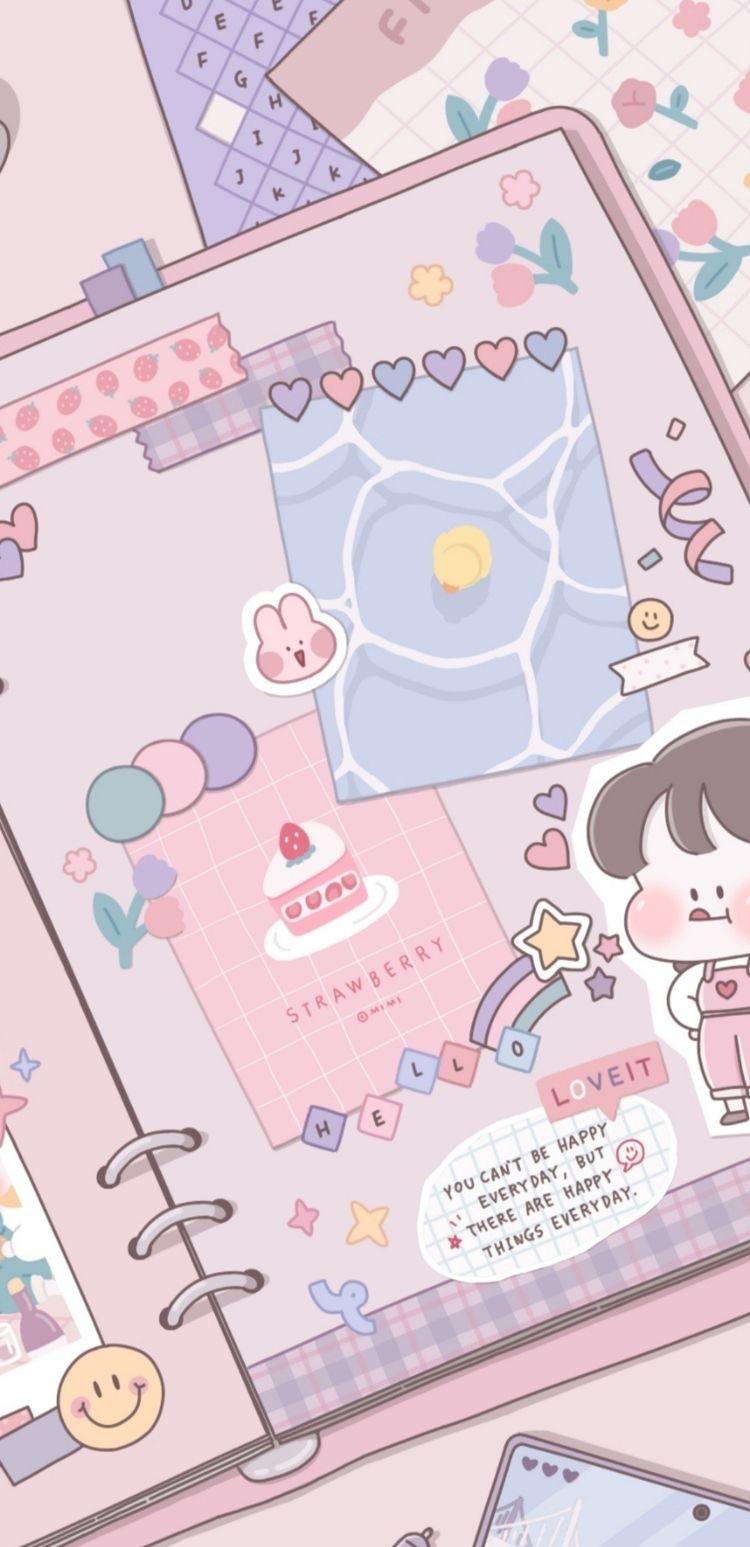 750x1547 kawaii phone wallpaper