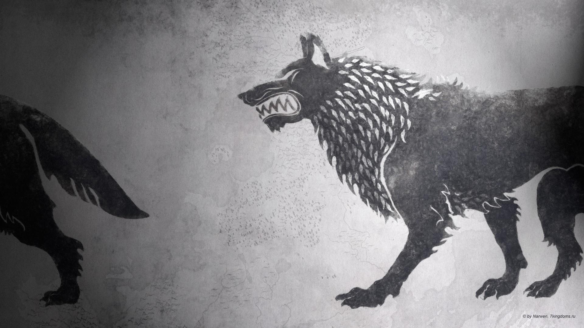 1920x1080 A Song Of Ice And Fire Fan Art Game Thrones Hbo House Stark Wallpaper Pc