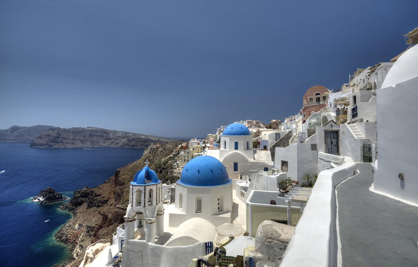 1332x850 Wallpaper Santorini, Greece, Santorini, Oia, Greece image for desktop, section город