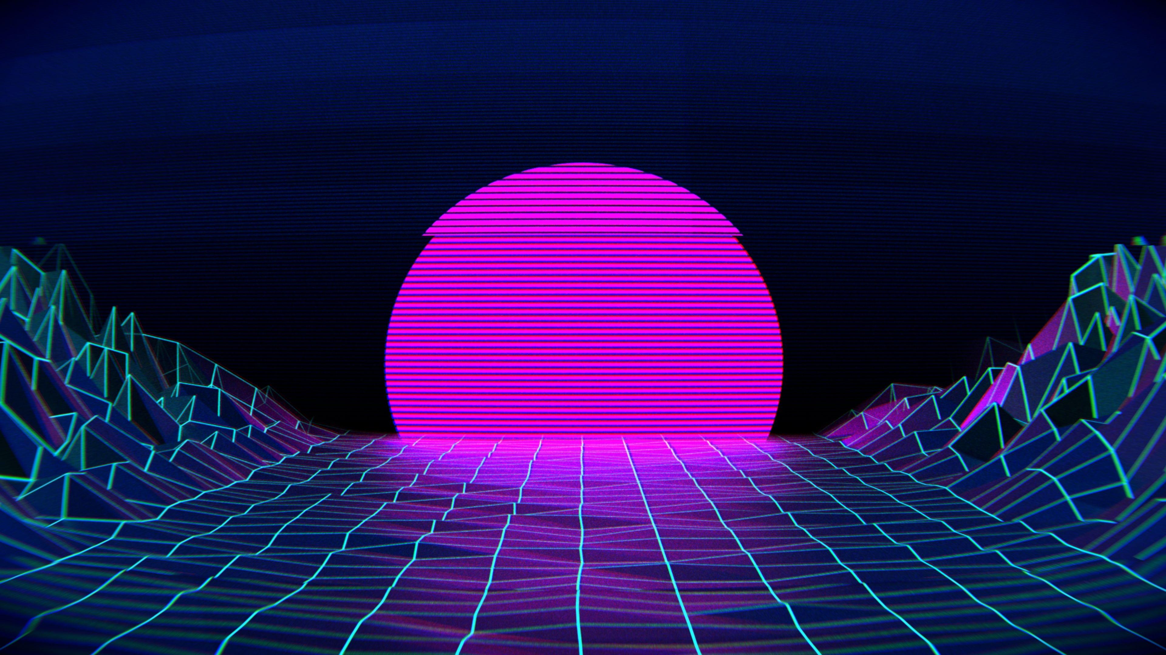 Vaporwave Vaporwave background desktop độc đáo và tương tác