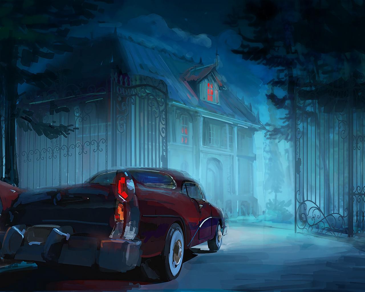 1280x1024 Vintage Car Man Back Home 1280x1024 Resolution HD 4k Wallpaper, Image, Background, Photo and Picture