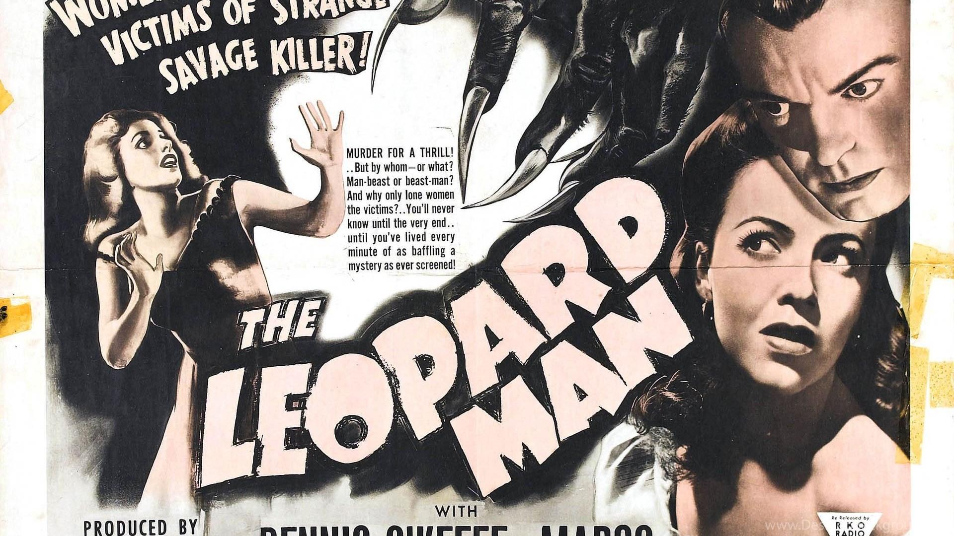 1920x1080 The Leopard Man Vintage 1940s Movie Posters Wallpaper Image Desktop Background