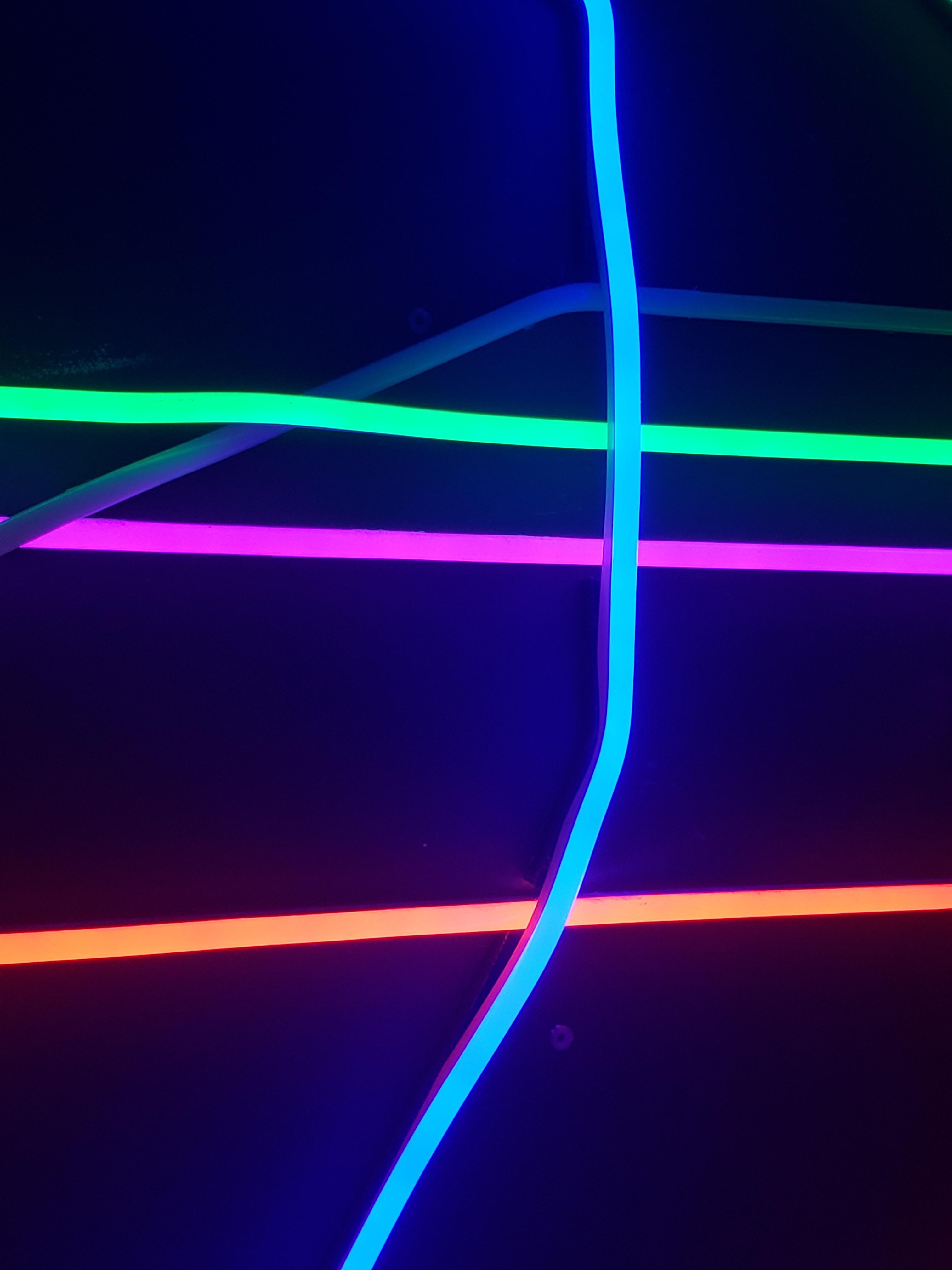 3024x4032 Neon Background Lights