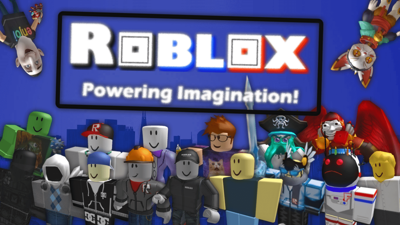 1366x768 A modern version of ROBLOX's old image, along with some new things (btw try to find me in this pic)
