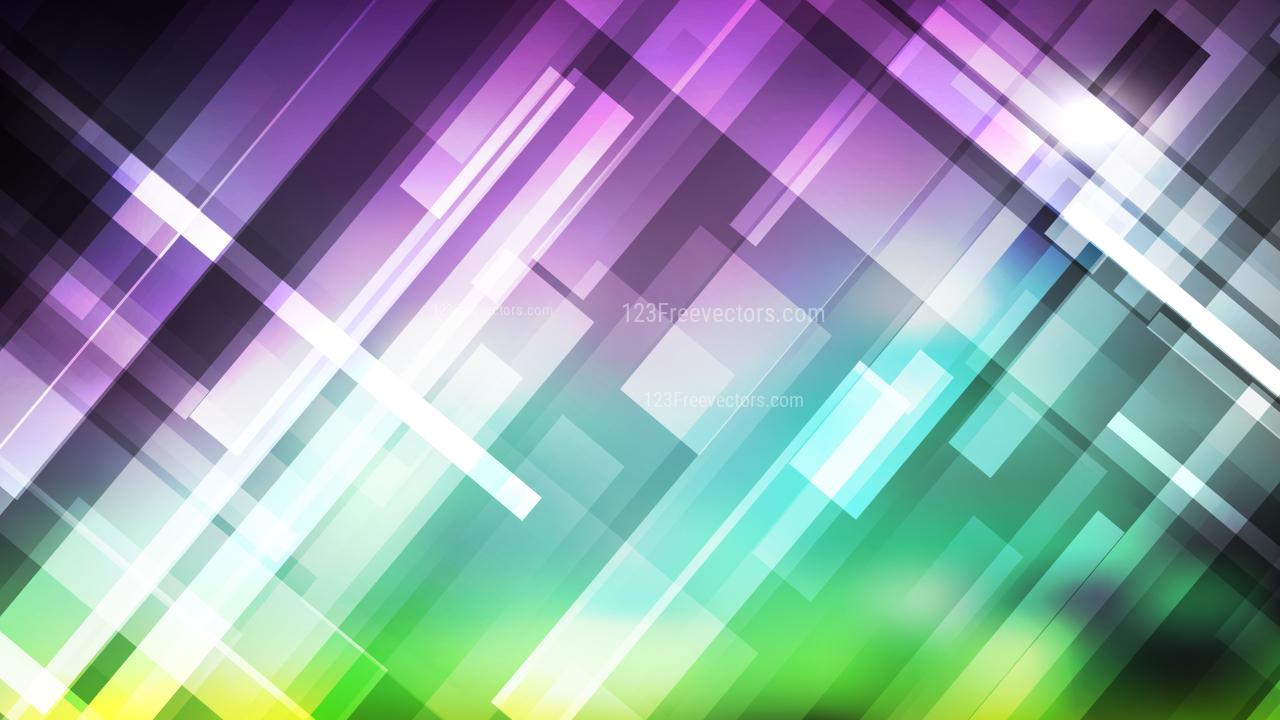 1280x720 Abstract Purple and Green Geometric Background Vector Image