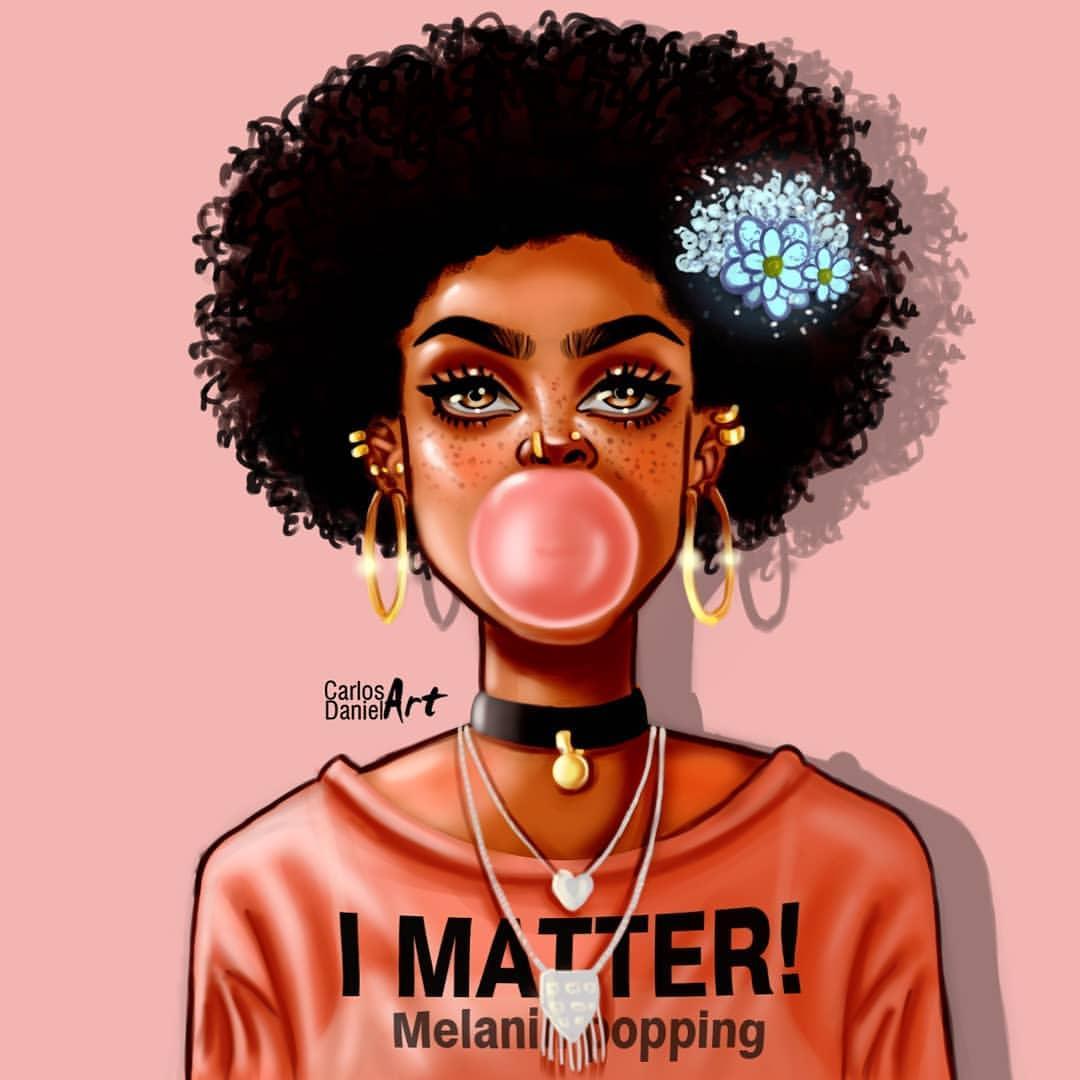 1080x1080 Melanin Queen Aesthetic Wallpaper