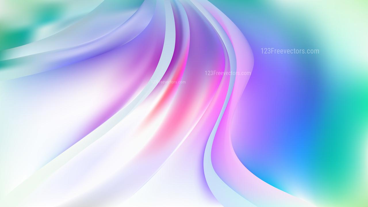 1280x720 Glowing Purple and Green Wave Background
