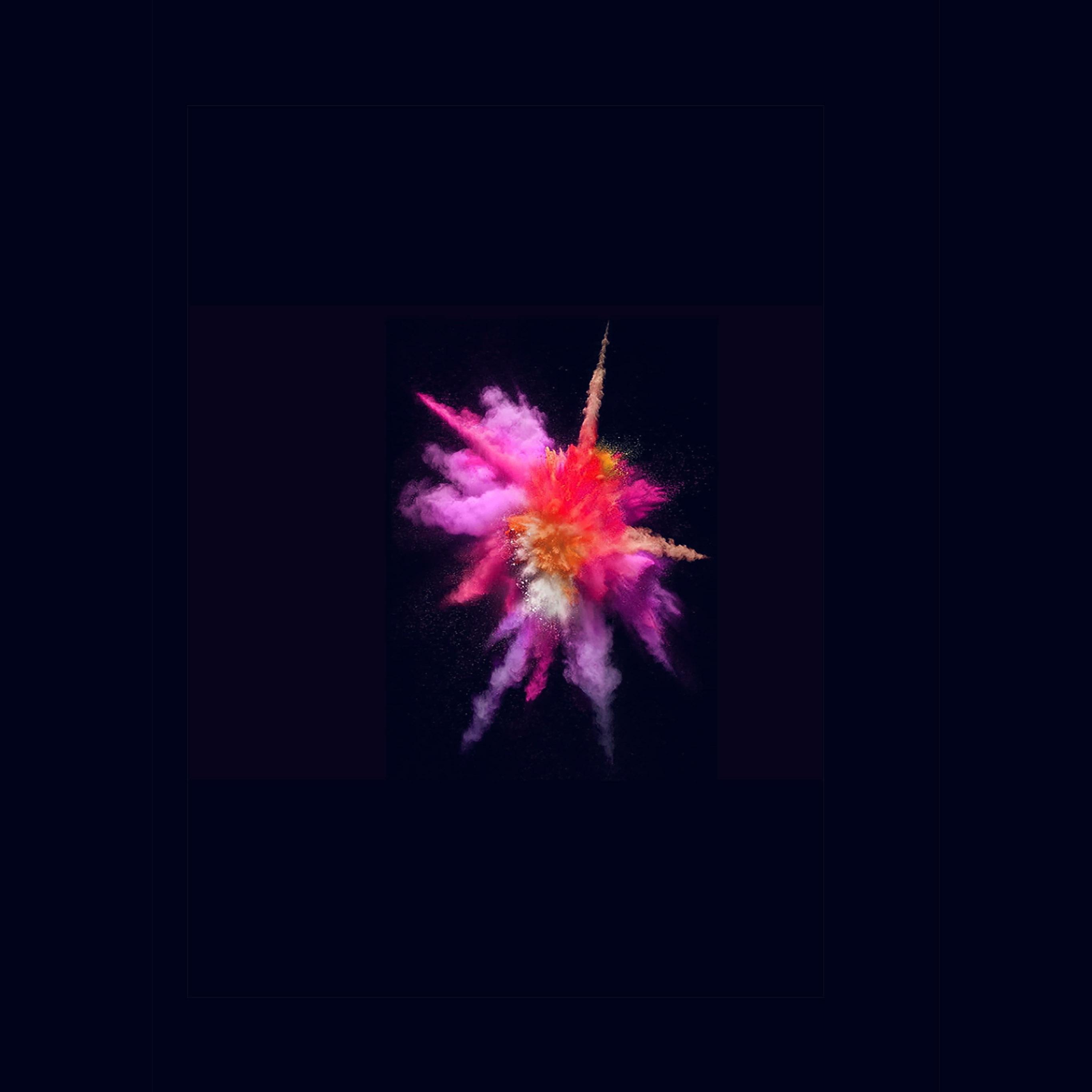 2732x2732 Apple Paint Texture Illustration Art Purple Dark Red Yellow Wallpaper