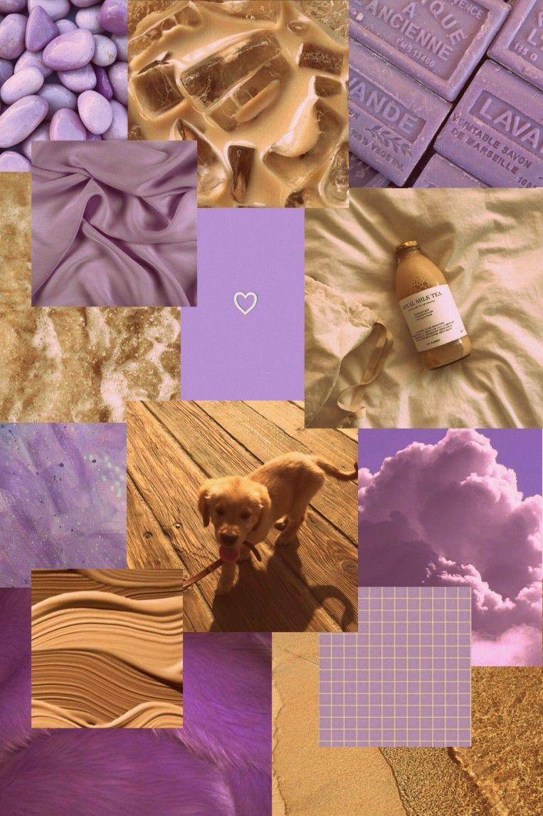 763x1145 Pastel Background Purple And Yellow