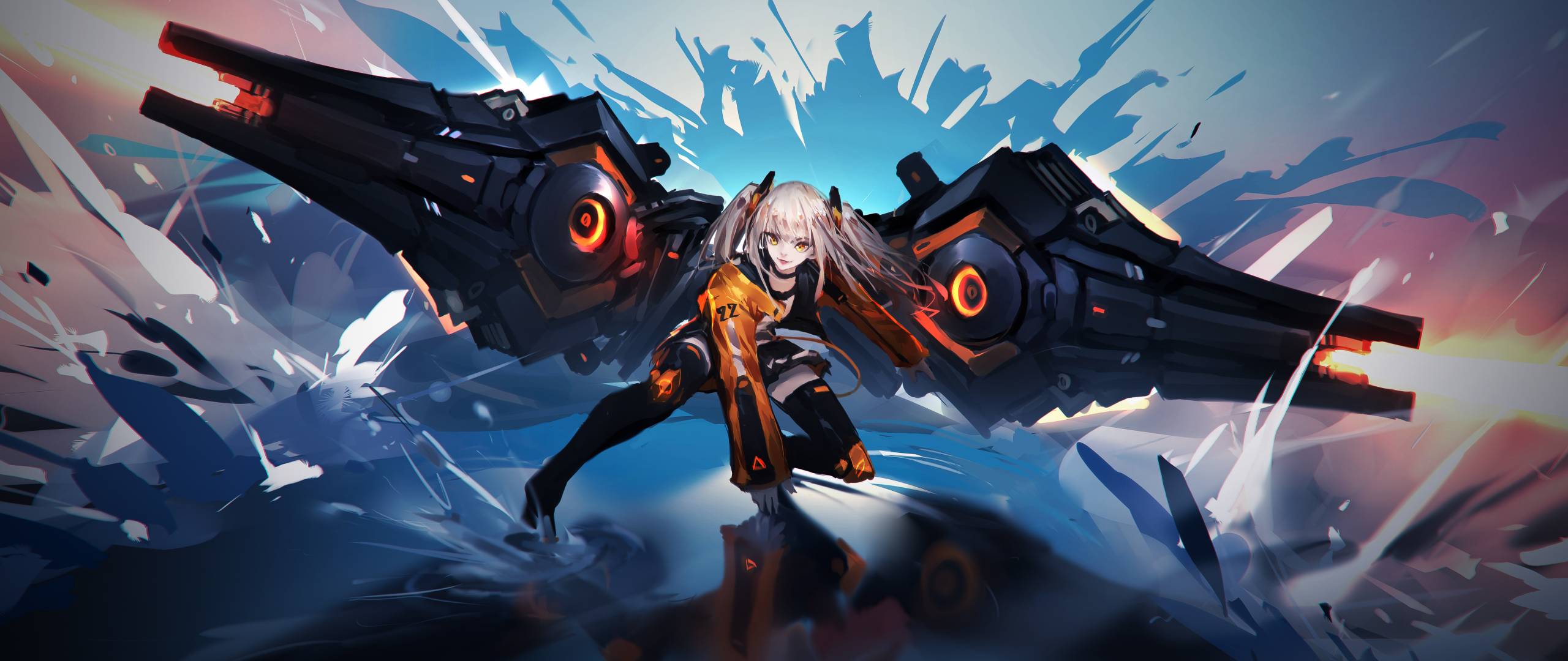 2560x1080 Space Fighter Anime Girl 2560x1080 Resolution Wallpaper, HD Anime 4K Wallpaper, Image, Photo and Background