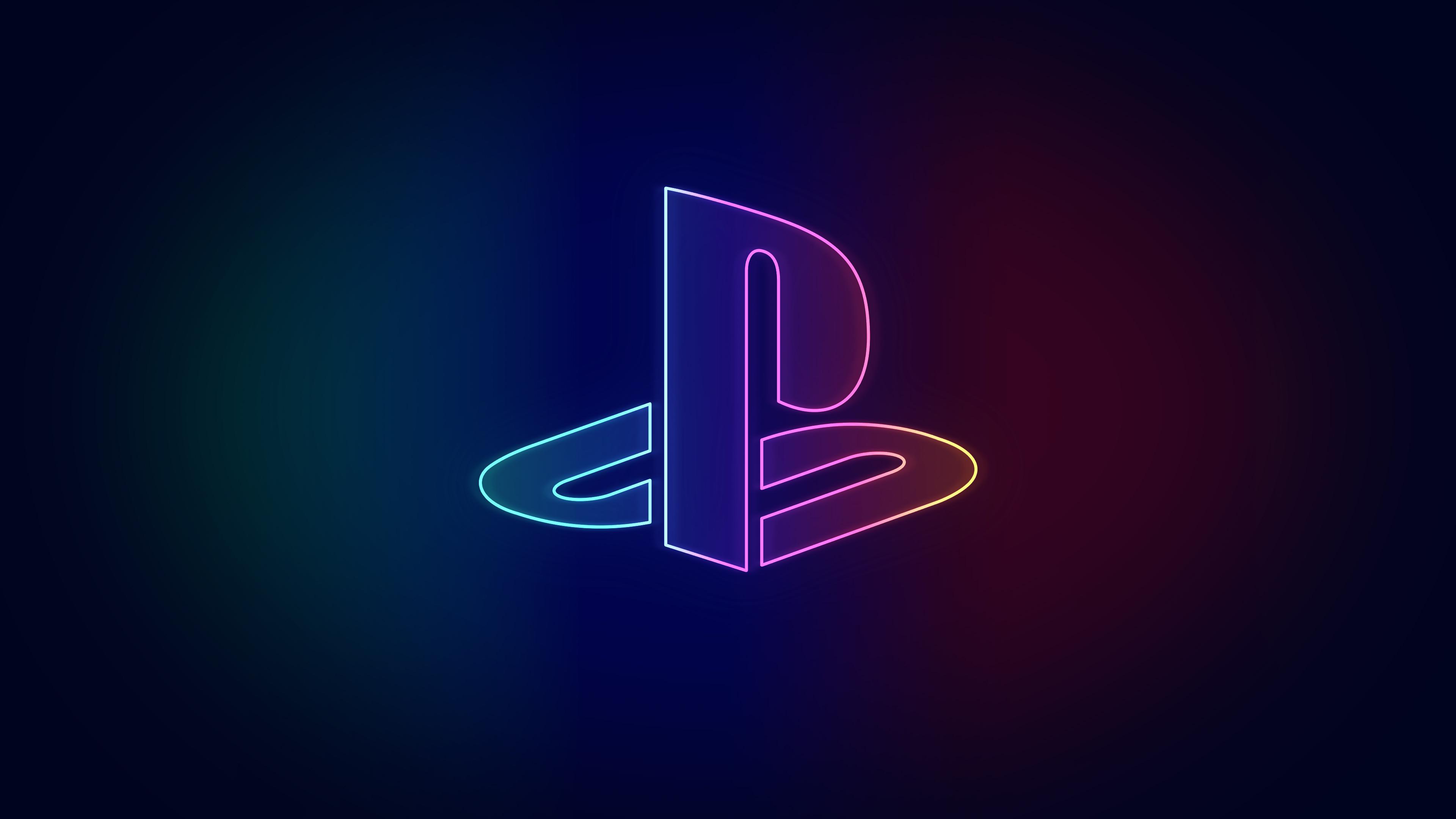 3840x2160 Neon Playstation wallpaper [3840 x 2160]