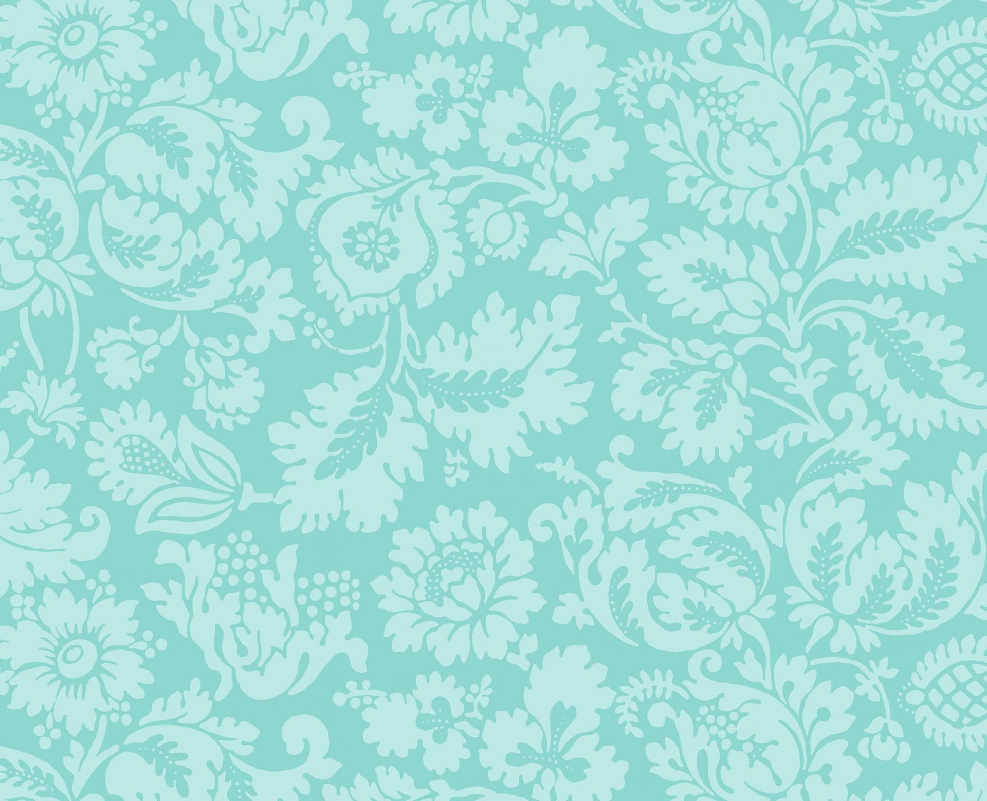 1920x1560 Floral Leaves Teal Background Free Domain Picture