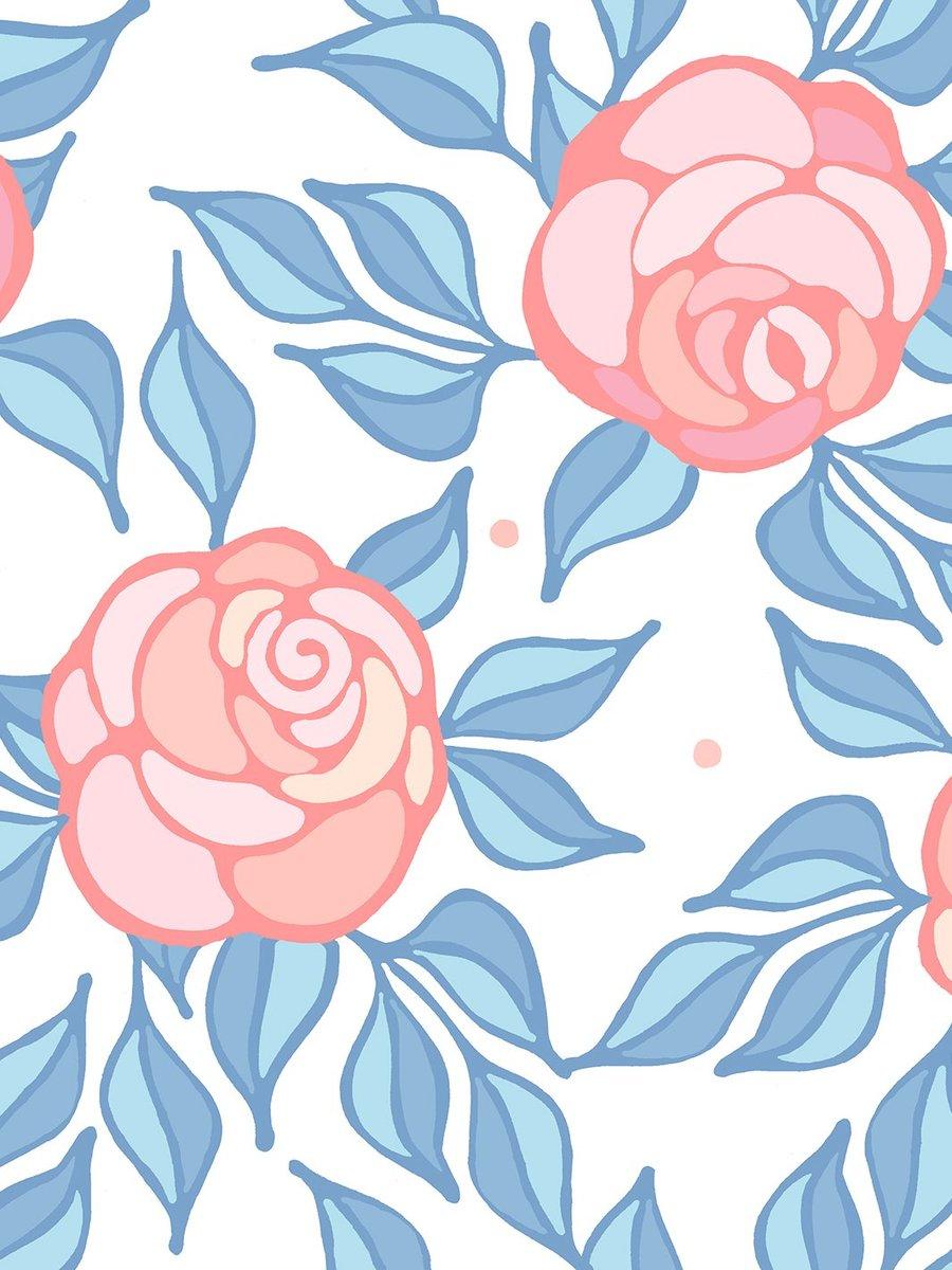 900x1200 Groovy Floral' Wallpaper by Barbie™ Blue / Pink. Barbie™ Wallpaper For Walls, Rooms & Bedrooms