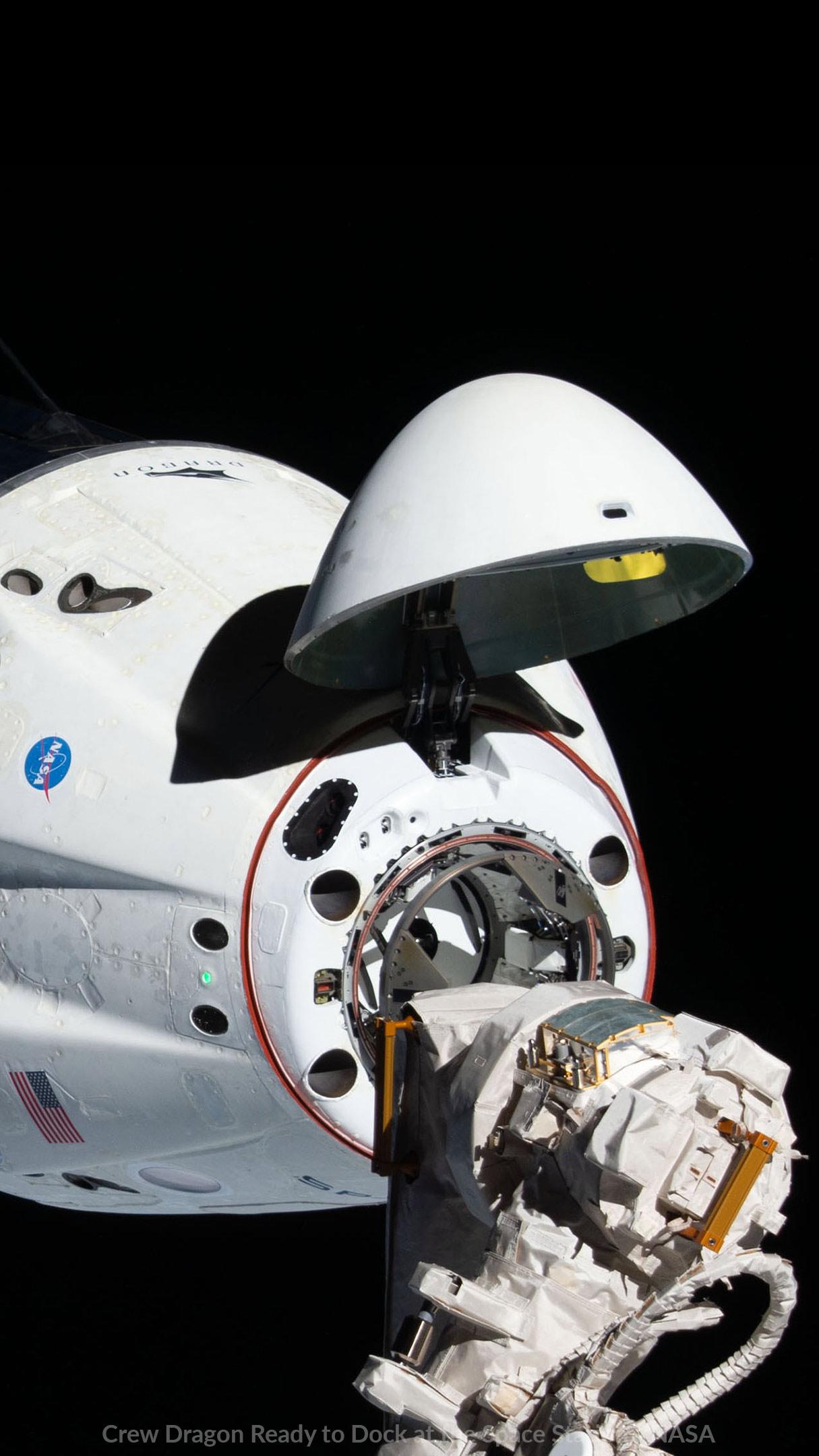 1215x2160 Wallpaper: Crew Dragon Ready to Dock at the. The Planetary Society
