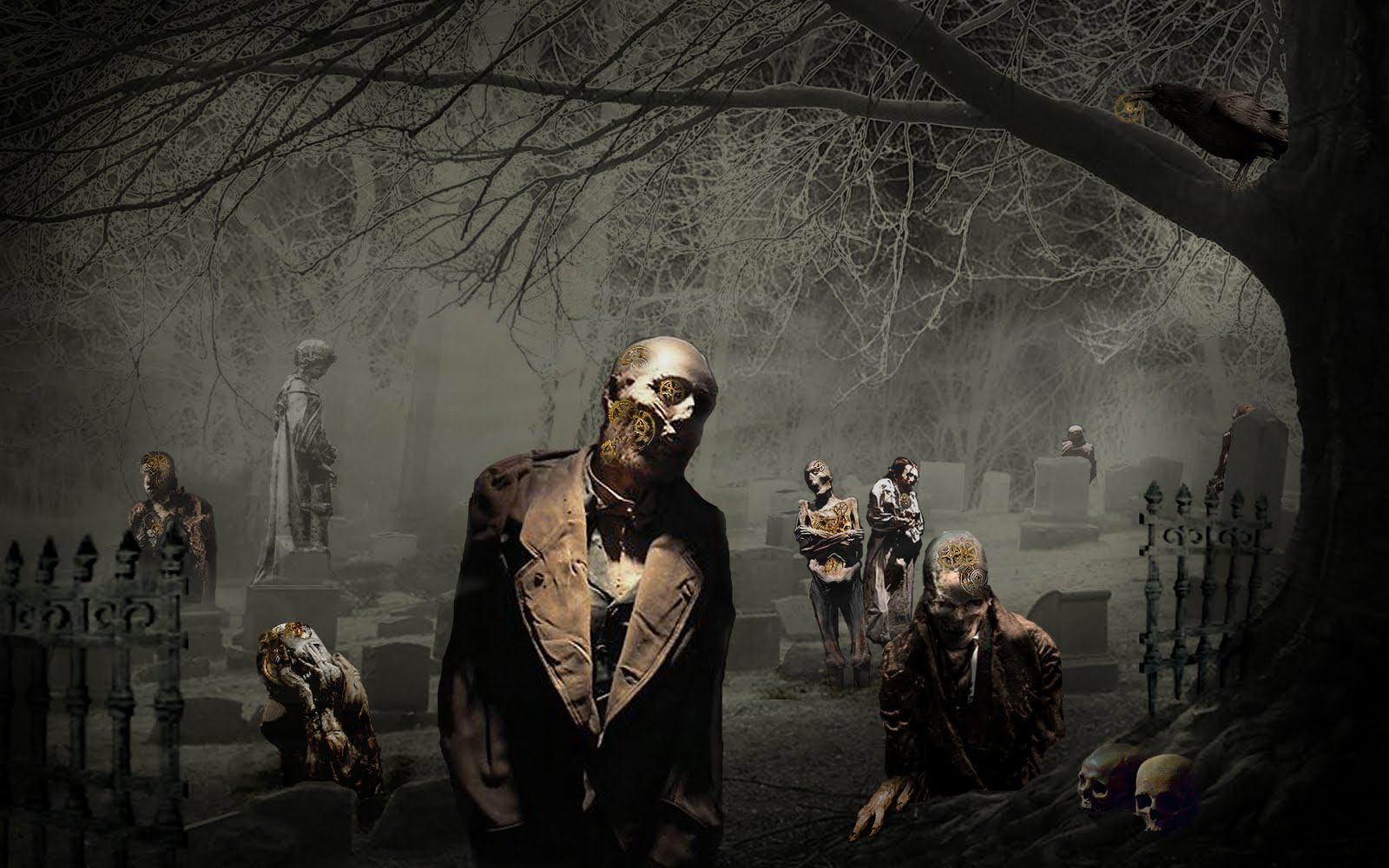 1600x1000 Creepy Graveyard Wallpaper, HD Creepy Graveyard Background on WallpaperBat