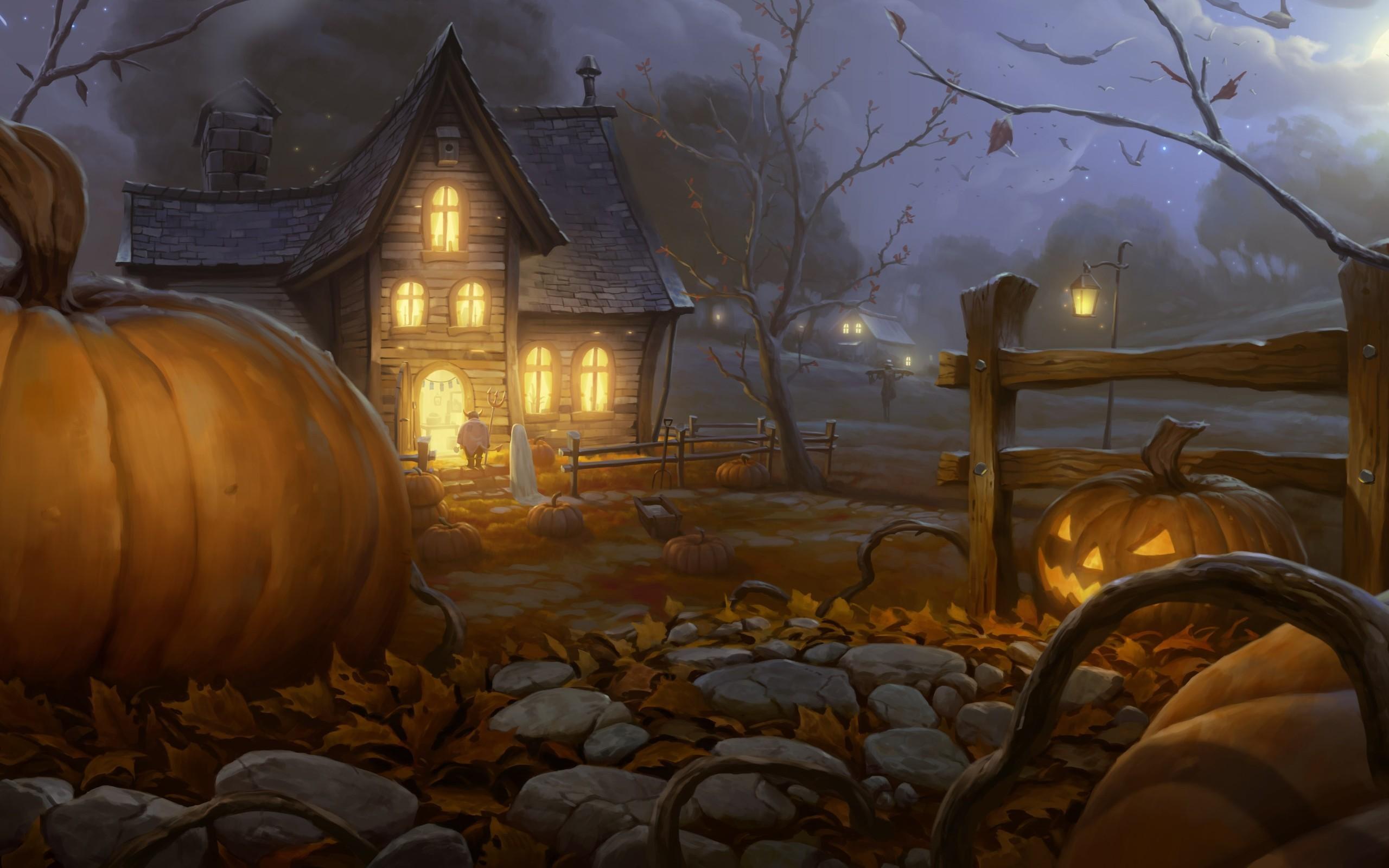 2560x1600 Live Halloween Wallpaper for Desktop