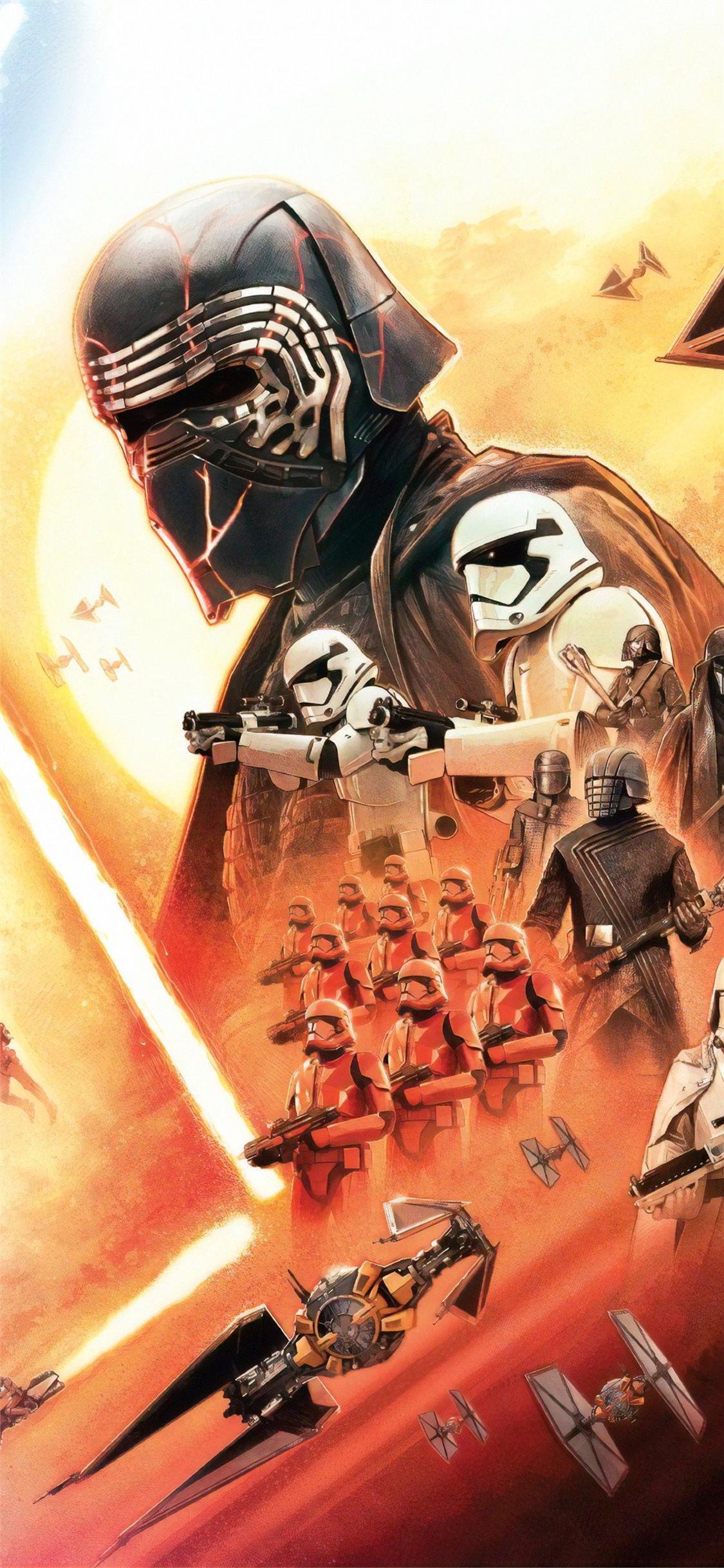 1125x2436 cute star wars wallpaper, cg artwork, fictional character, illustration, fiction, art, supervillain, comics