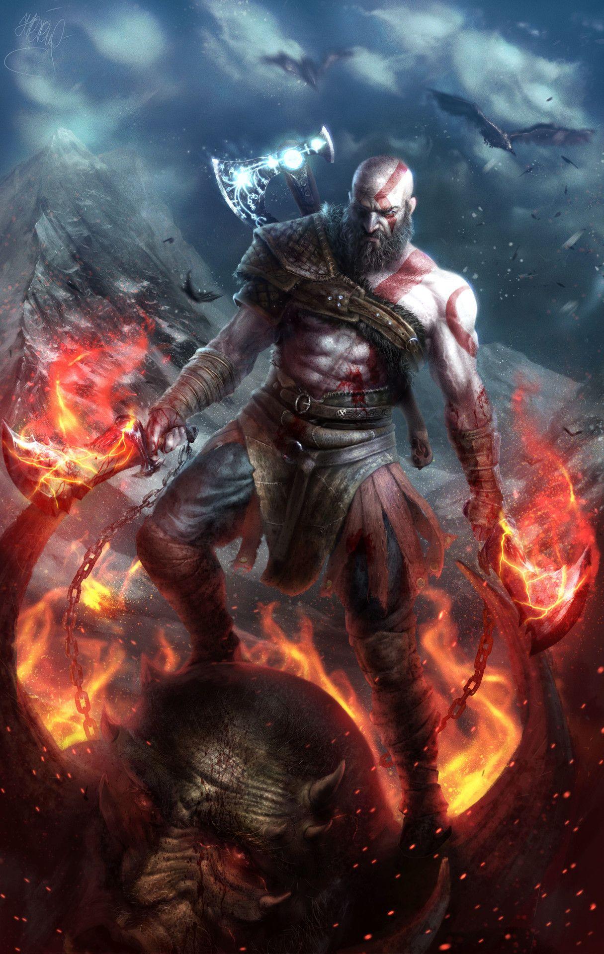 1215x1920 God Of War Pics