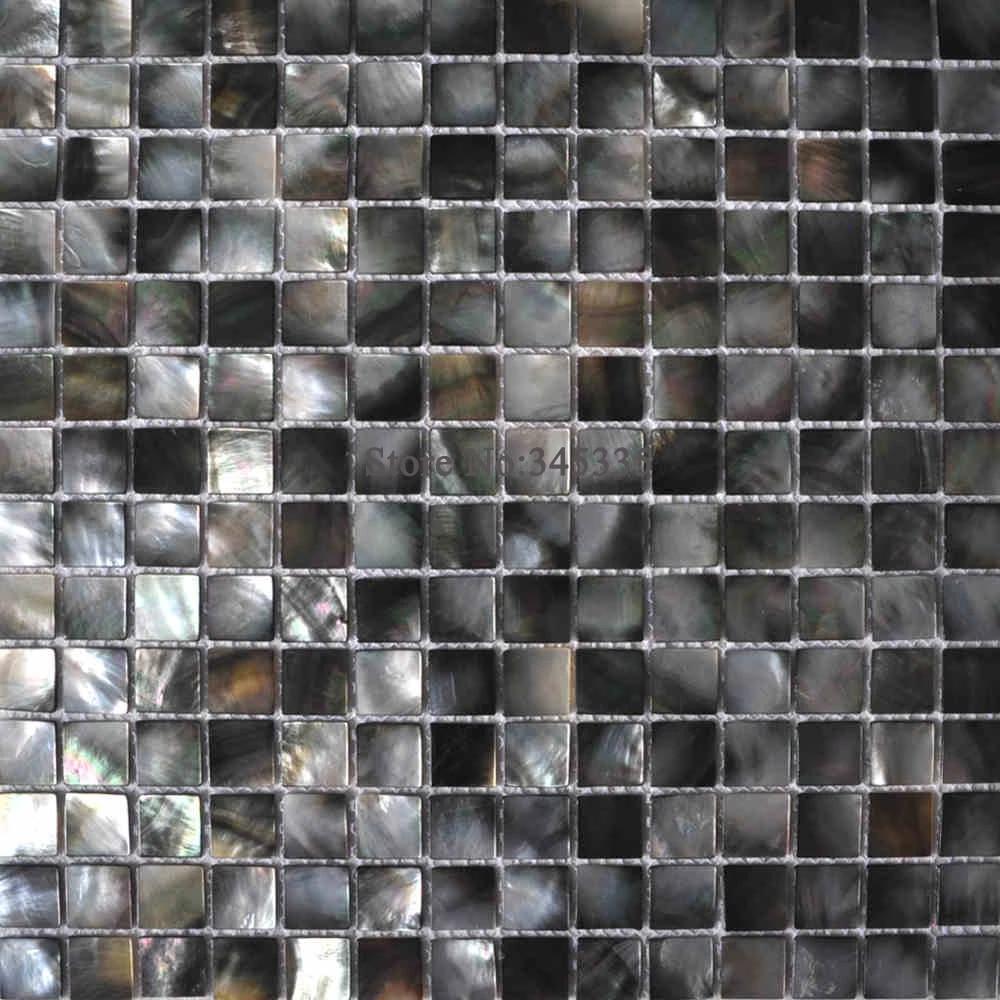 1000x1000 11pcs black lip shell mosaic tile mother of pearl kitchen backsplash bathroom wallpaper background background wall tiles. black wallpaper background. wallpaper black backgroundblack wallpaper