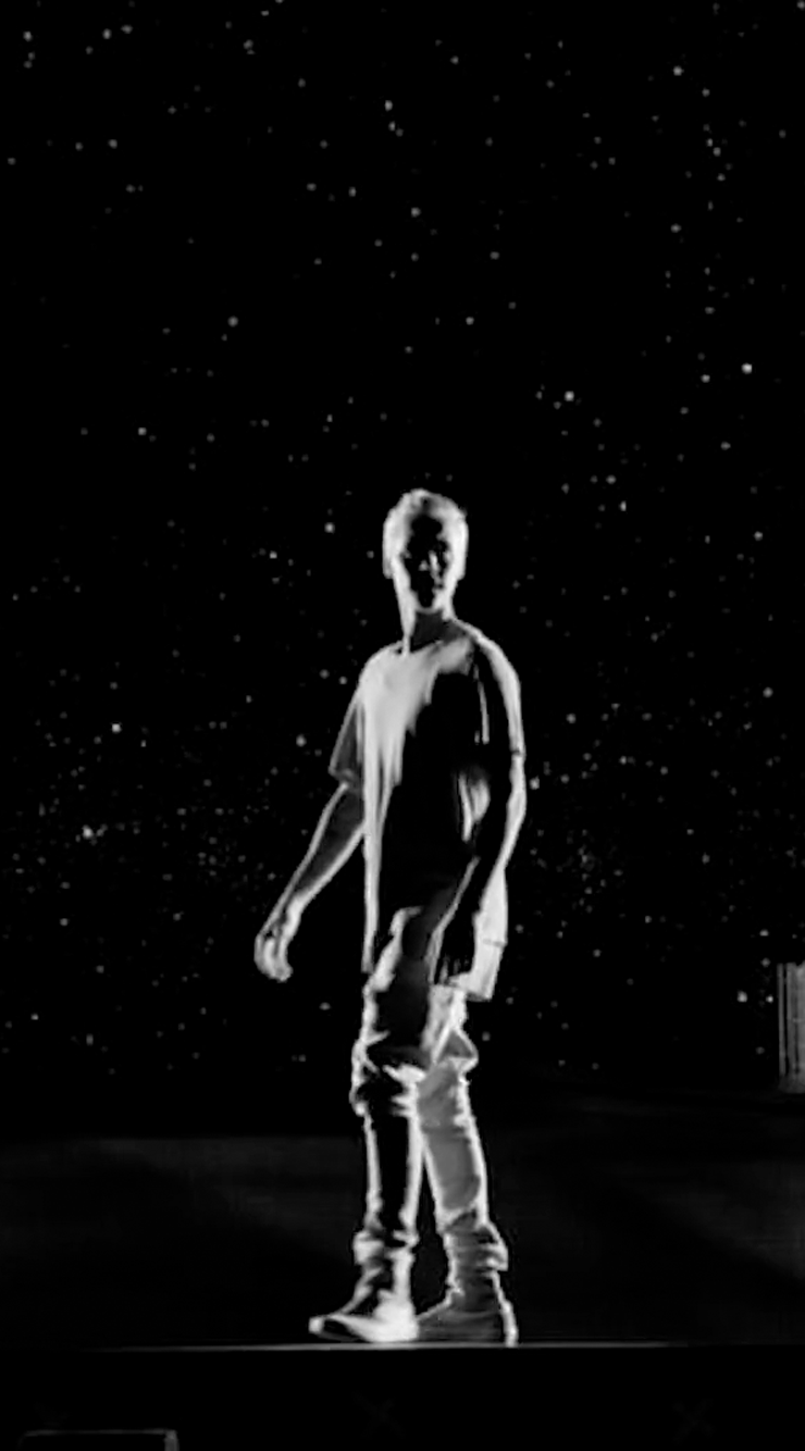 740x1334 Justin Bieber Black Wallpaper
