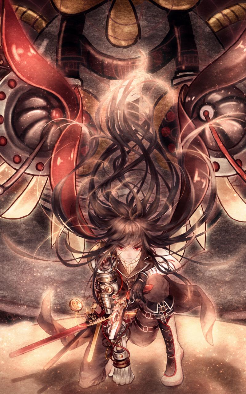 800x1280 Download Steampunk, Anime Girl, Artwork Wallpaper, 800x Samsung Galaxy Note GT N Meizu MX 2
