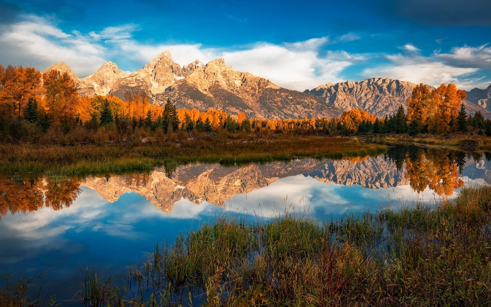 1920x1200 k wallpaper, #mountains, #Grand Teton National Park, k, #sky, #reflection, #river HD Wallpaper