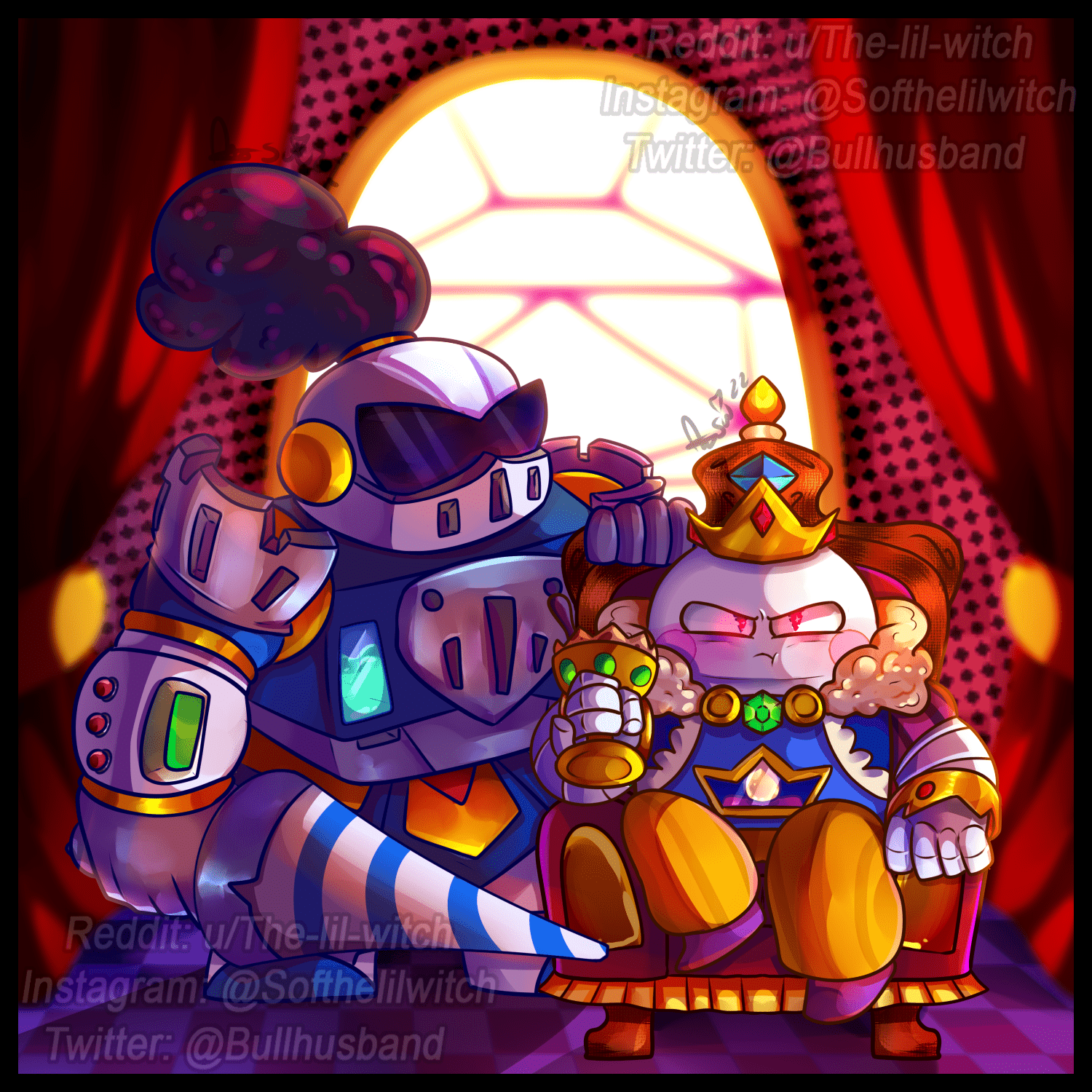 1500x1500 King Lou and Surge Mecha Paladin Fan Art, Protect the king!