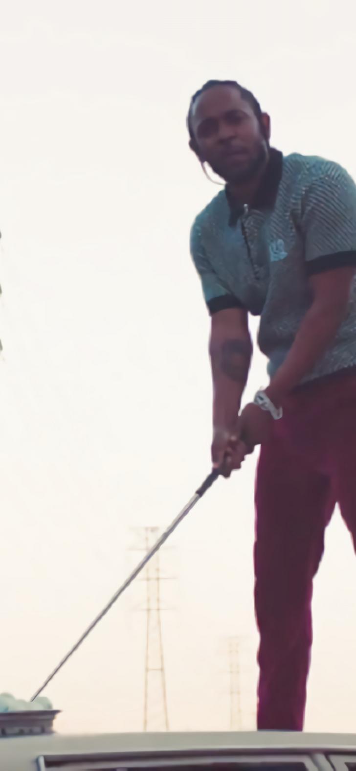 728x1576 Kendrick Lamar with the Left Stroke as iPhone X Wallpaper (Request on Reddit)