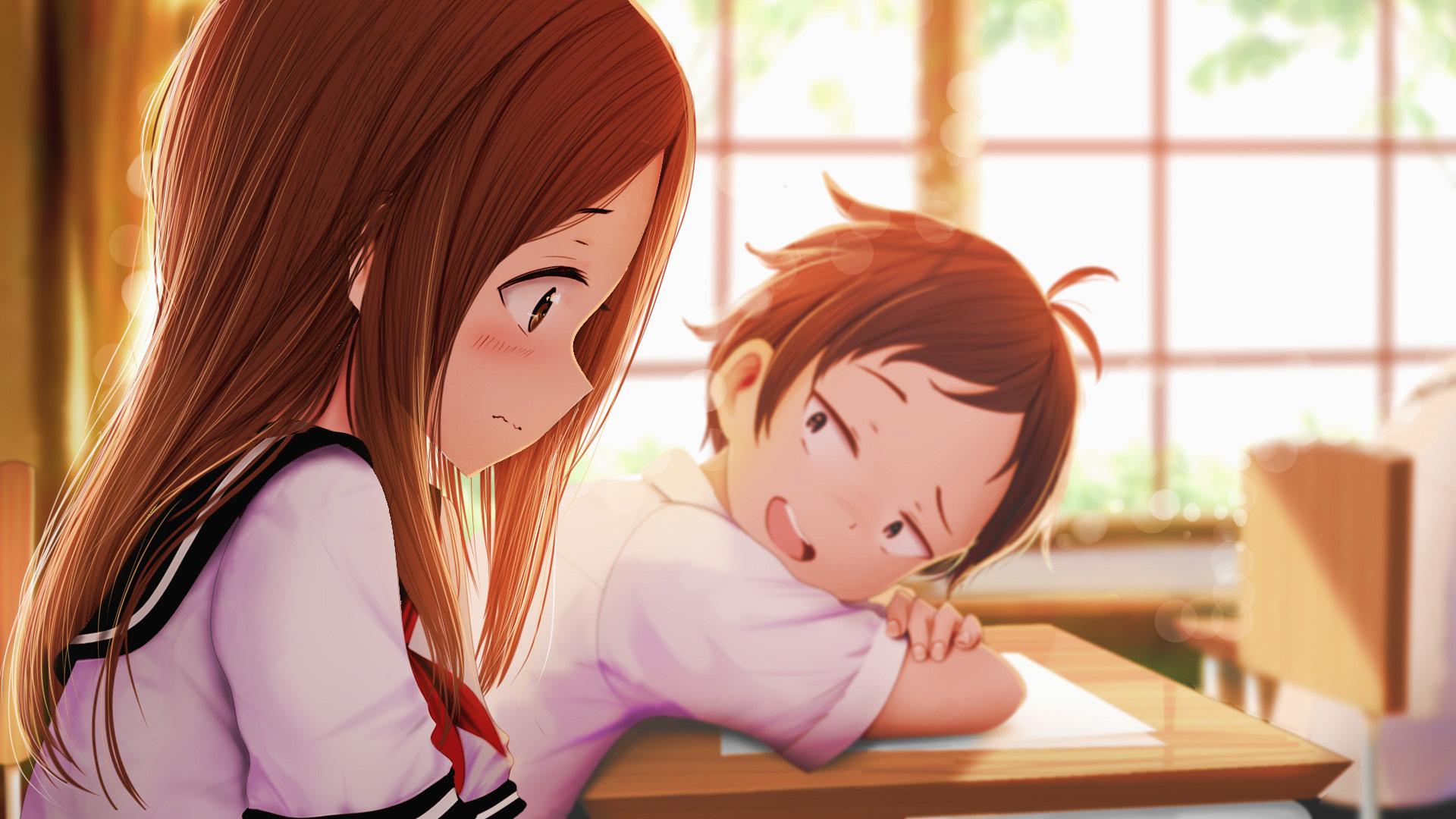 1920x1080 #anime, #Nishikata, #school Uniform, #schoolgirl, #Takagi San, # Anime Girls, #short Hair, #anime Boys, #Karakai Jouzu No Takagi San, Wallpaper HD Wallpaper