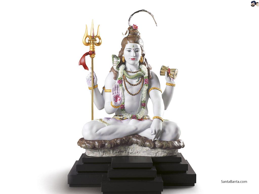1024x768 Trishula bearing Hindu God, Lord Shiva
