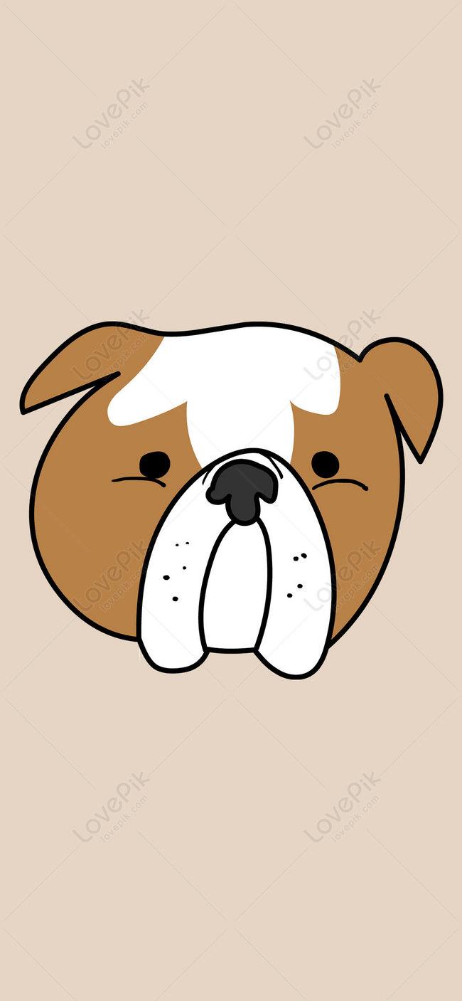 650x1407 Cute Cartoon Dog Mobile Wallpaper wallpaper background image free download