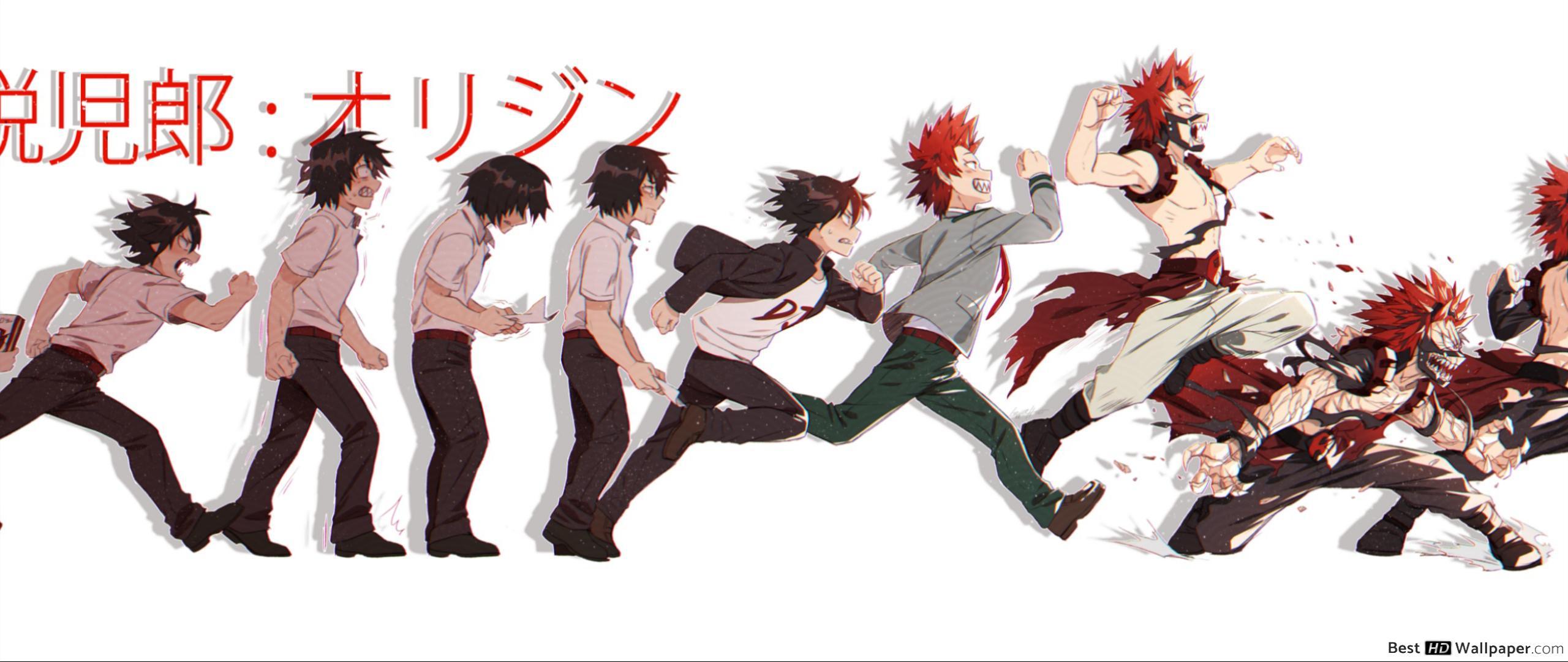 2560x1080 Cute Kirishima Wallpaper