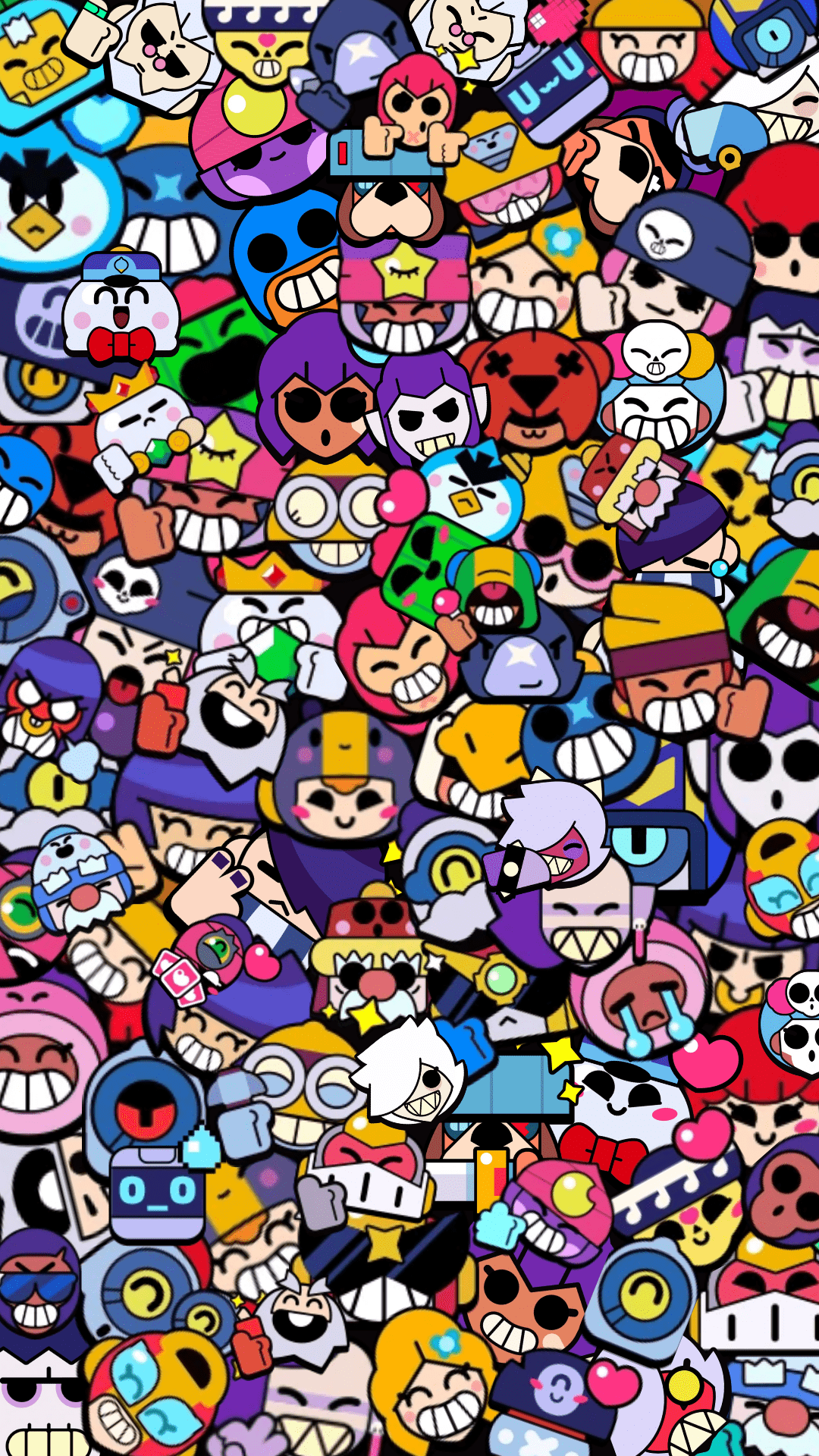 1080x1920 I made the Brawl Stars Pins Wallpaper for Phones because I wanted to do something