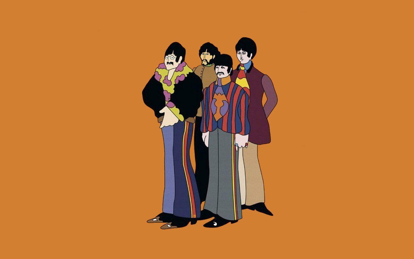 1440x900 Download the The Beatles Cartoonized Wallpaper, The Beatles