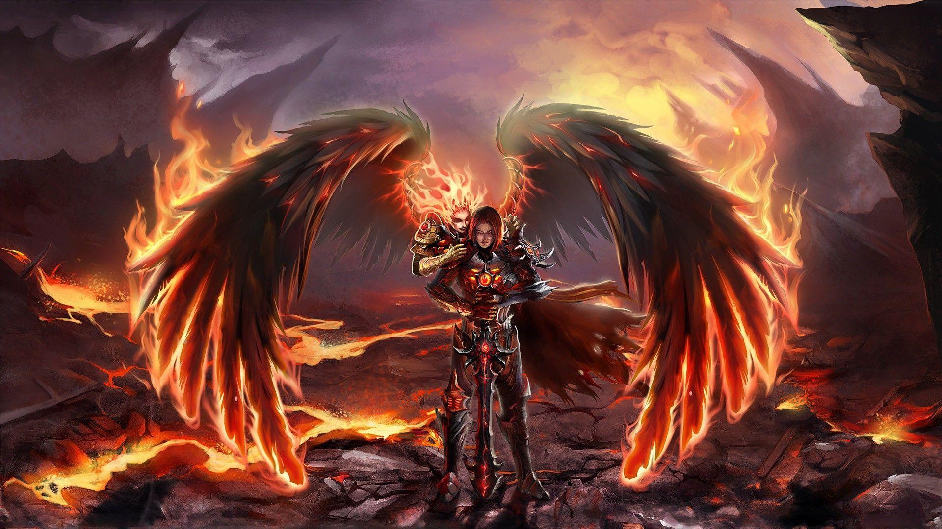 1920x1080 love magic HD live wallpaper, demon, mythology, geological phenomenon, cg artwork, fictional character
